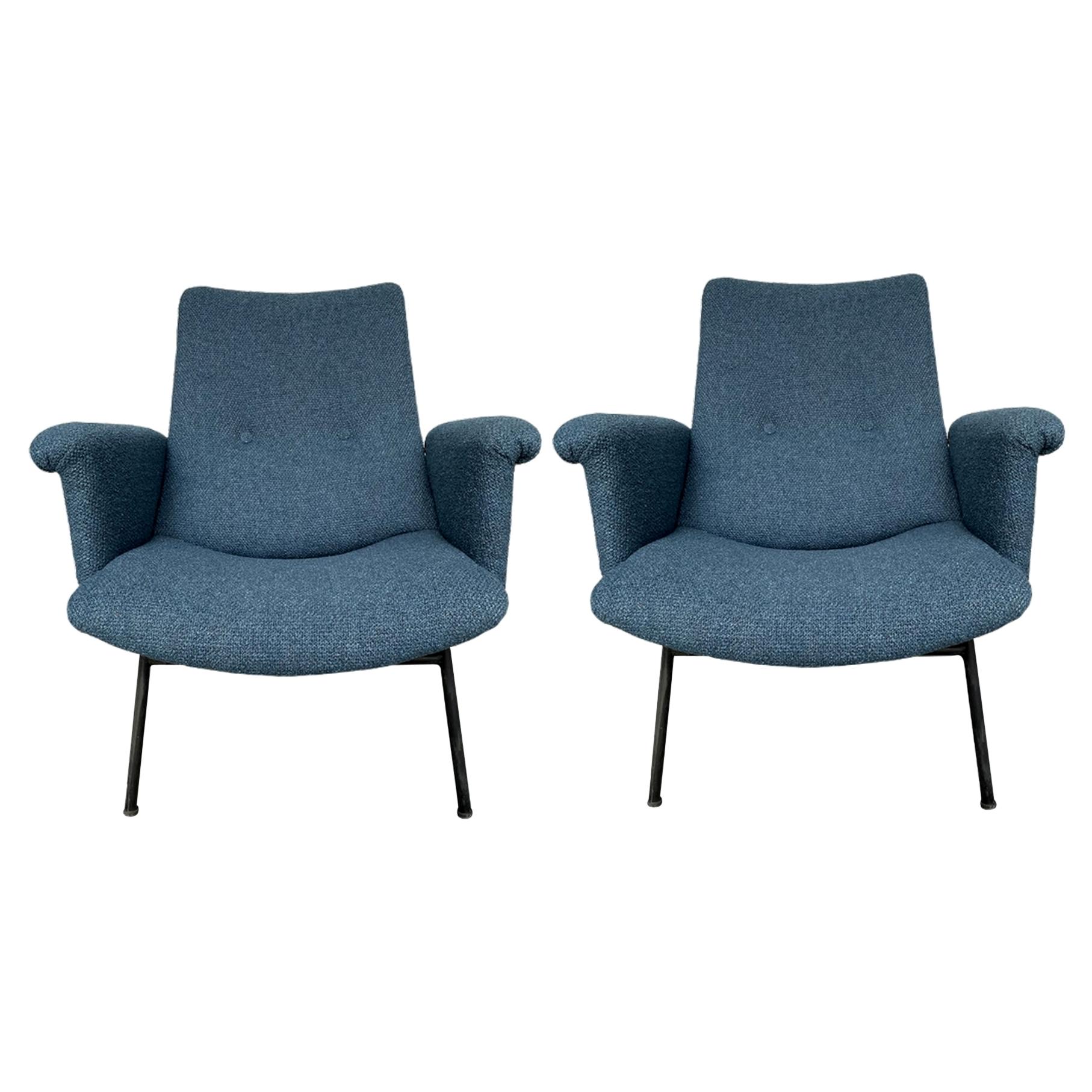 Pair of SK660 Armchairs by Pierre Guariche, Steiner Edition, 1953