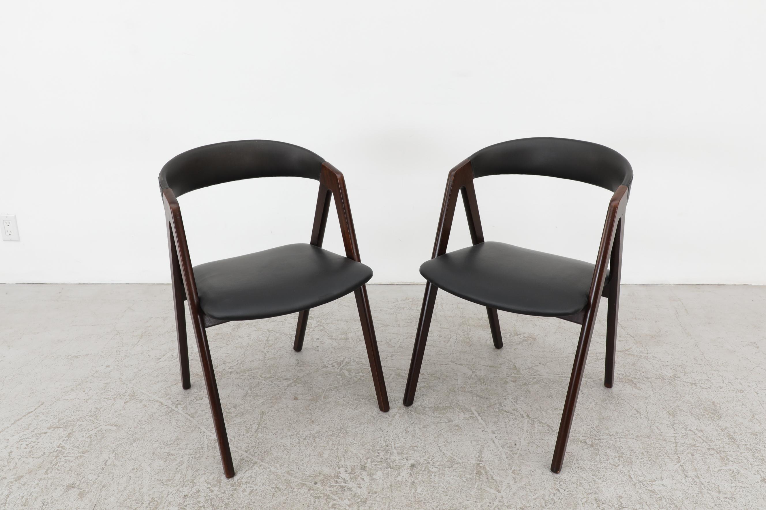Pair of Skai and Teak Kai Kristiansen Chairs 4
