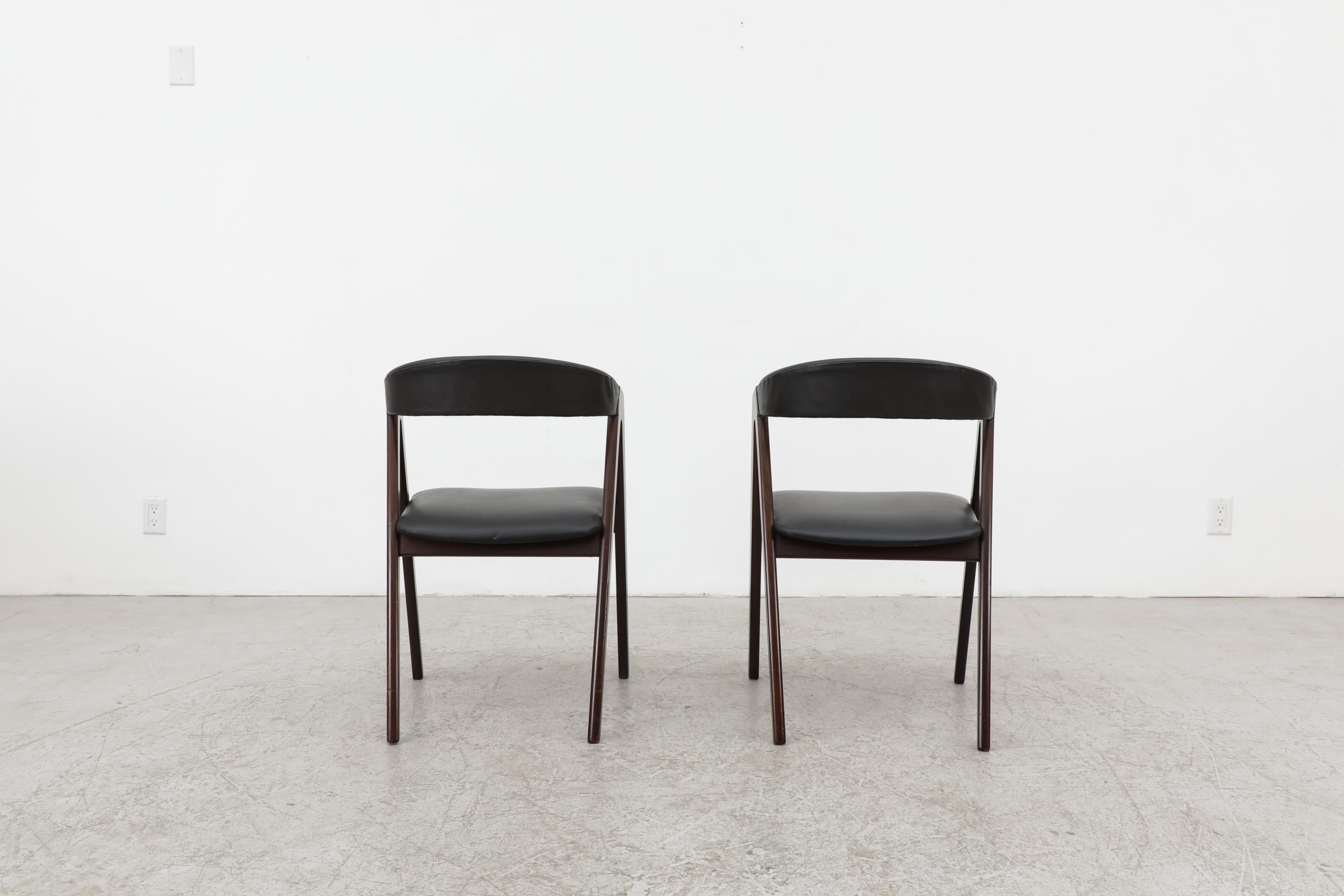 Pair of Skai and Teak Kai Kristiansen Chairs 1