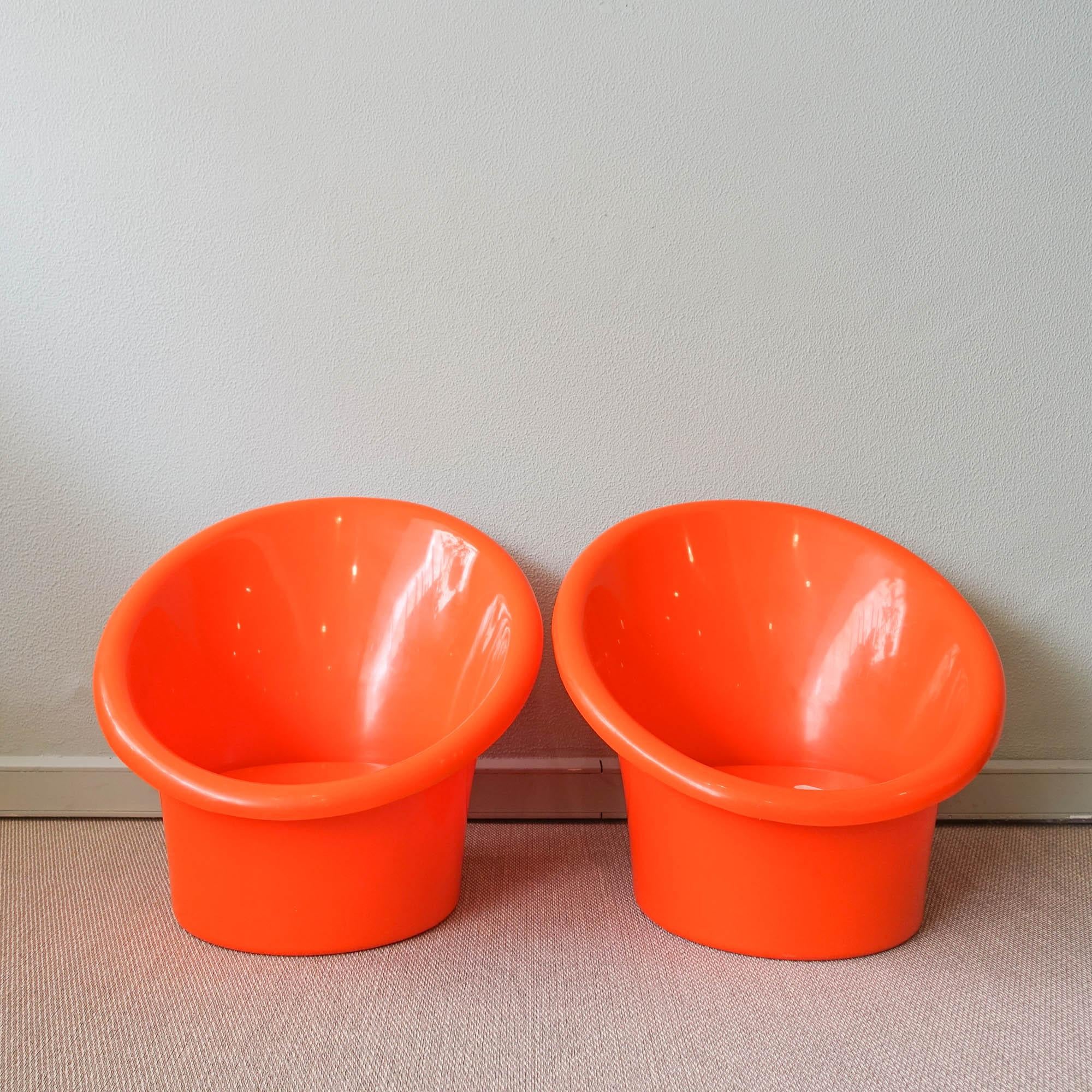 Pair of Skopa Chairs by Ole Gjerlov-Knudsen & Torben Lind, for Orth Plast/ IKEA 1