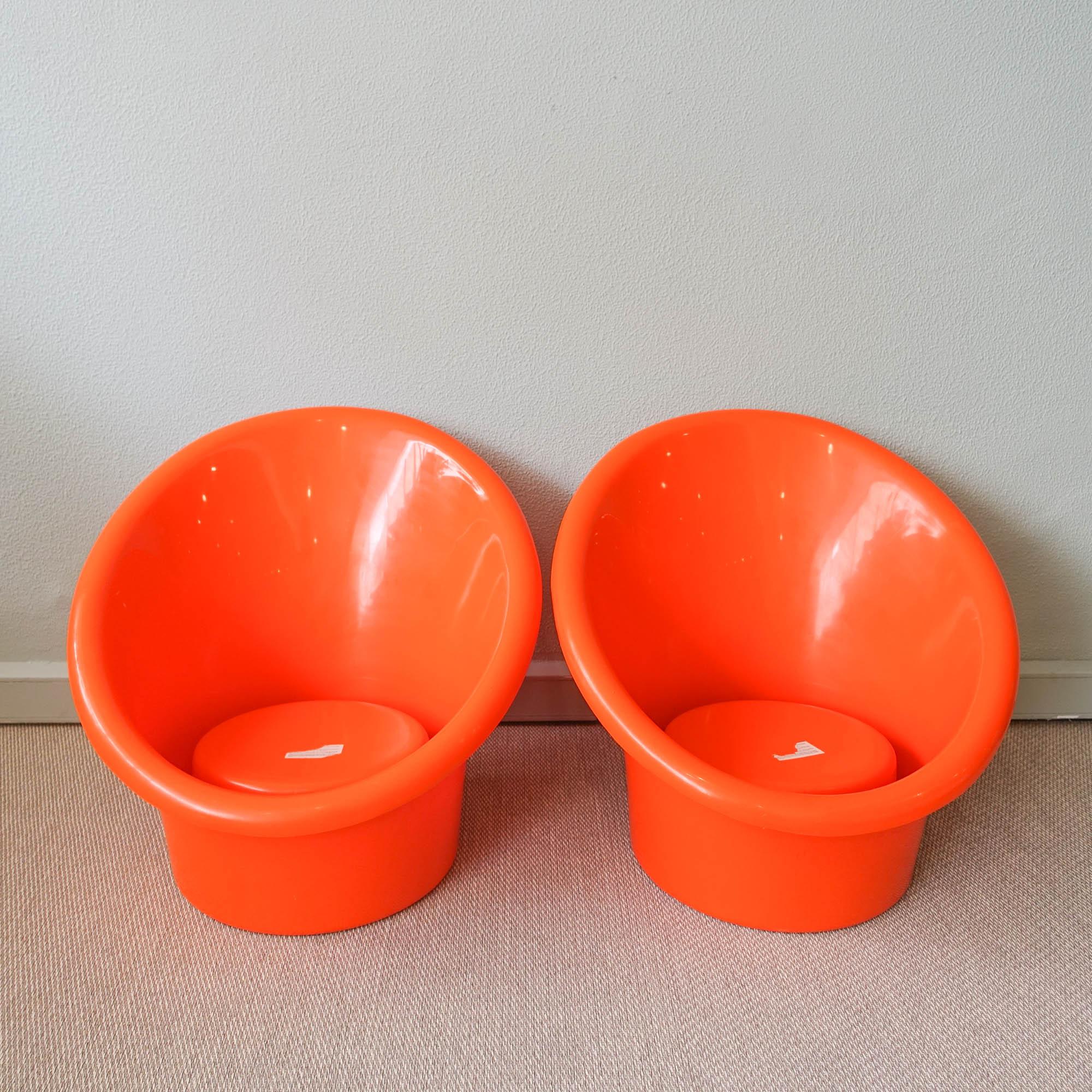 Pair of Skopa Chairs by Ole Gjerlov-Knudsen & Torben Lind, for Orth Plast/ IKEA 2