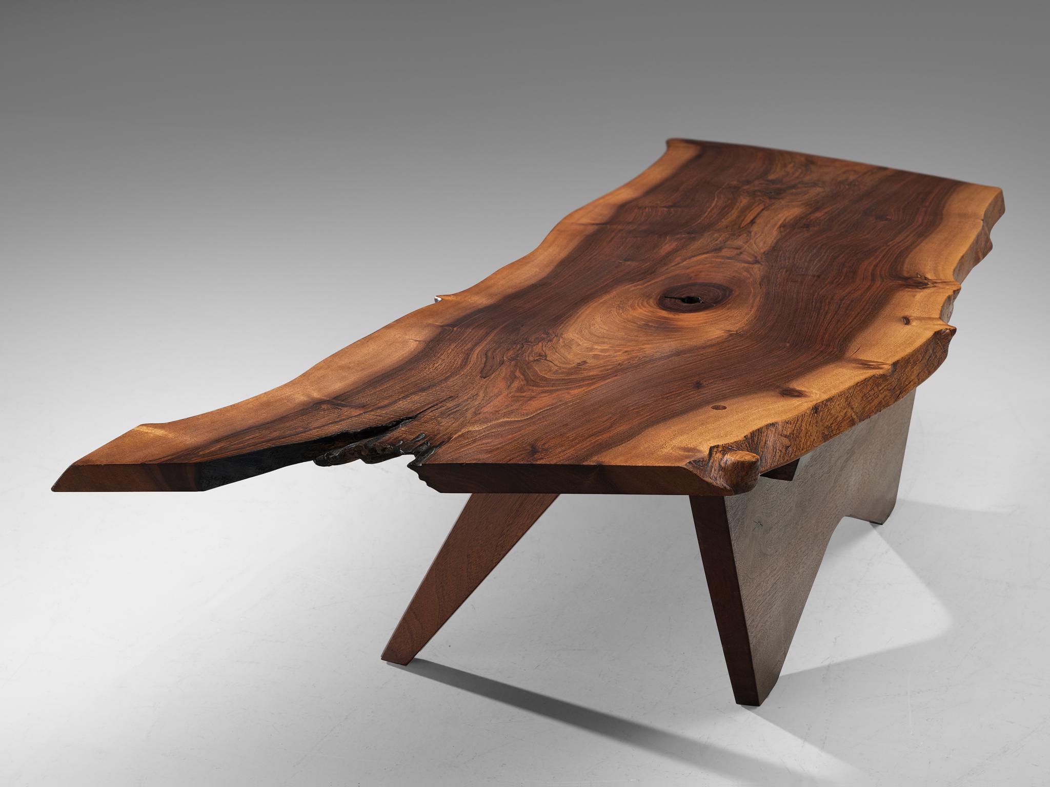 Pair of Slab Coffee Tables by George Nakashima 11