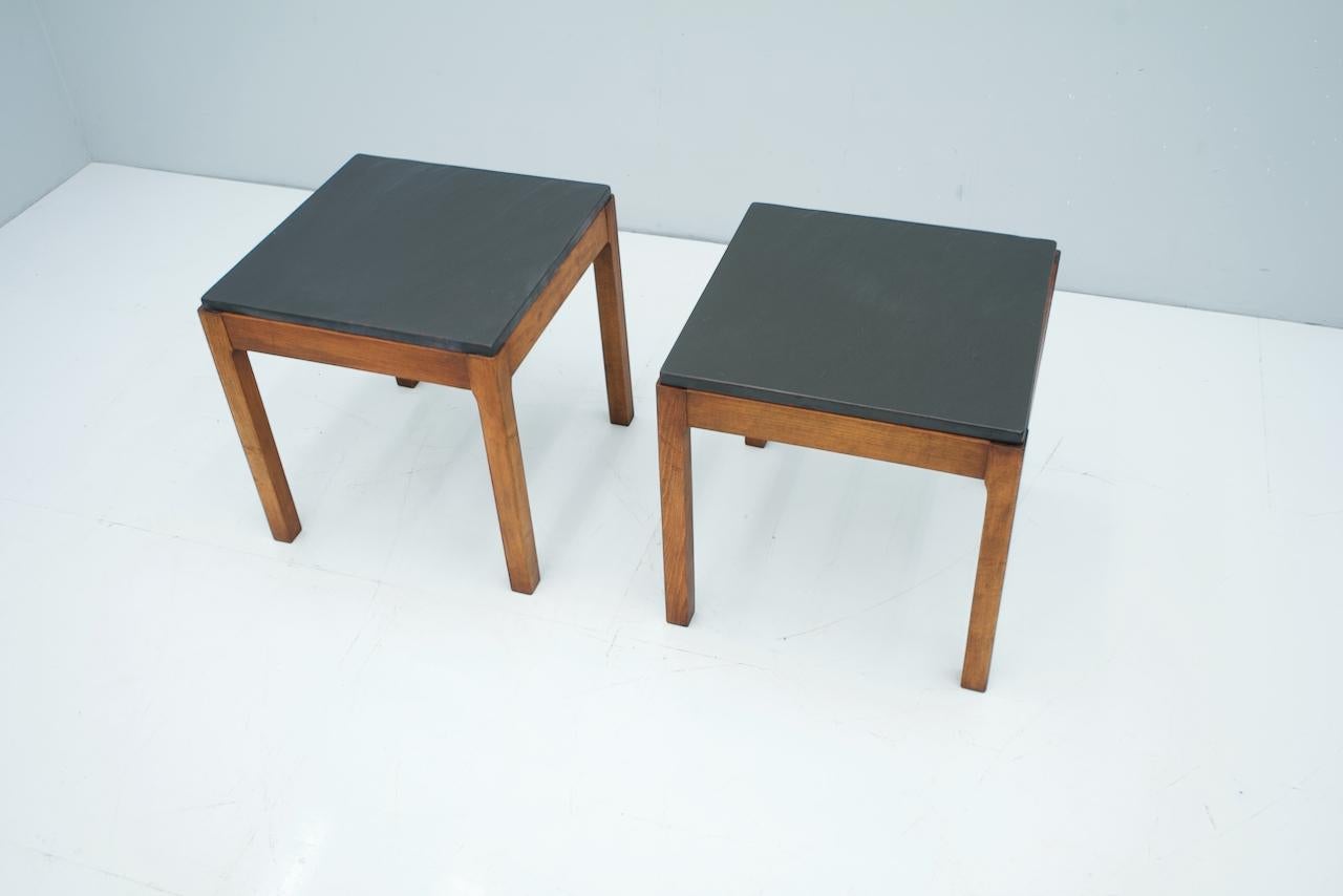 Pair of Slate Side Tables, 1950s 1