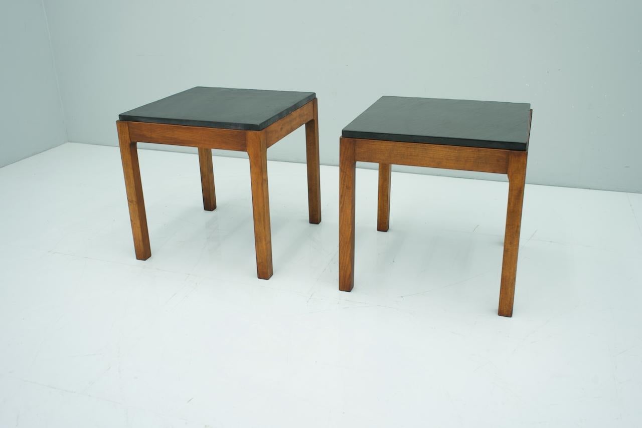 Pair of Slate Side Tables, 1950s 2