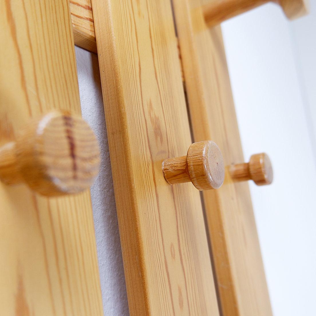 20th Century Pair of Slatted Wall Coat Racks For Sale