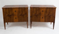 Pair of Sleek Biedemeier Style Chests of Drawers