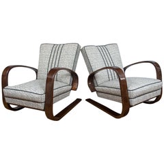 Pair of Sleek Midcentury Lounge Chairs by Mirolav Navratil