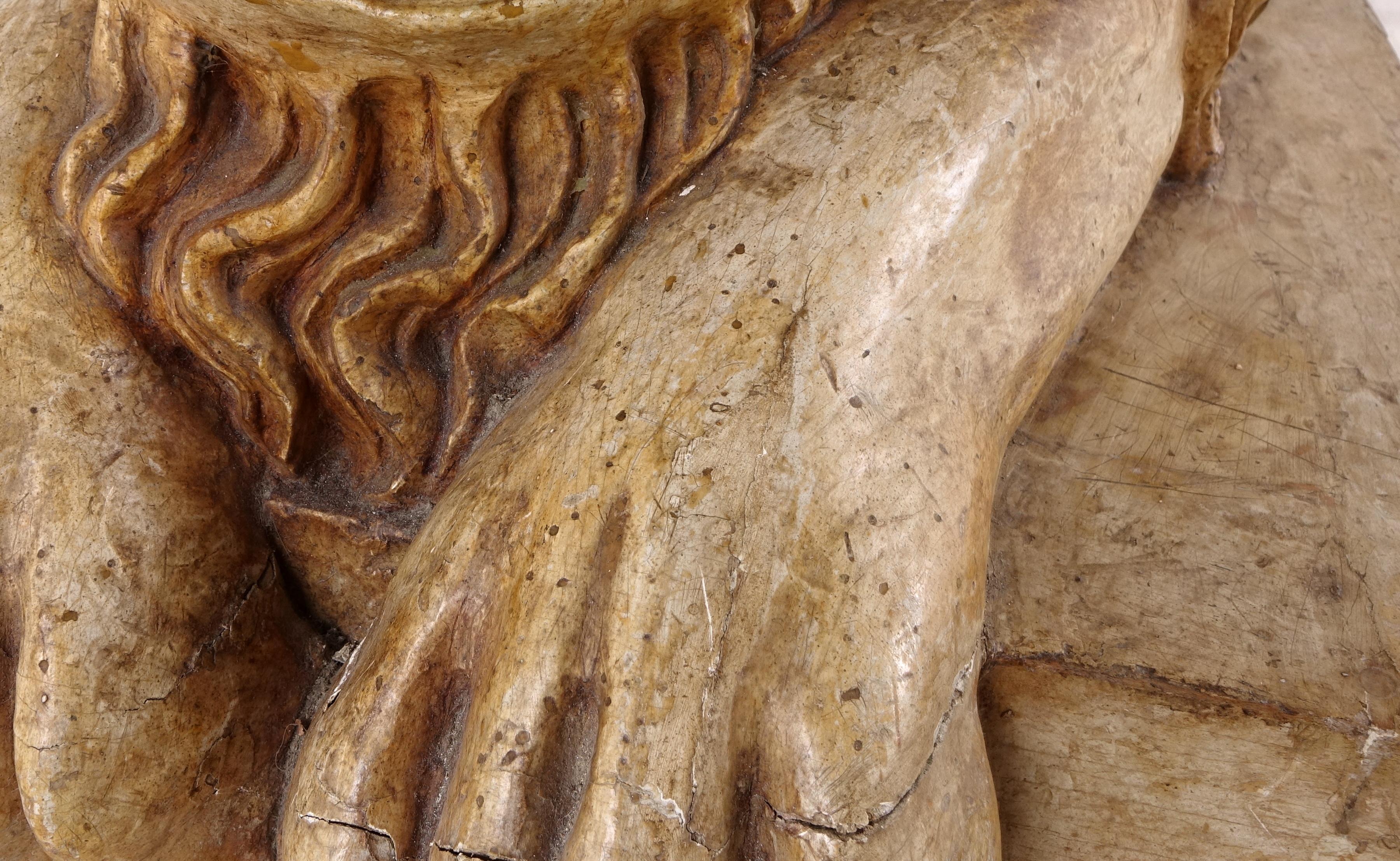 Paire de sculptures de lion endormi de Canova, bois laqué faux marbre de 1790 en vente 4