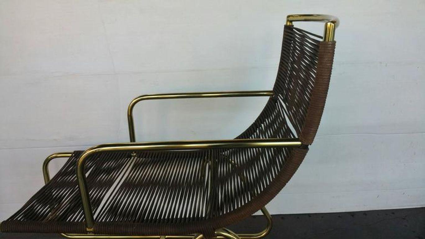Américain Paire de chaises traînes dans le style de Walter Lamb. États-Unis d'Amérique, années 1950. en vente