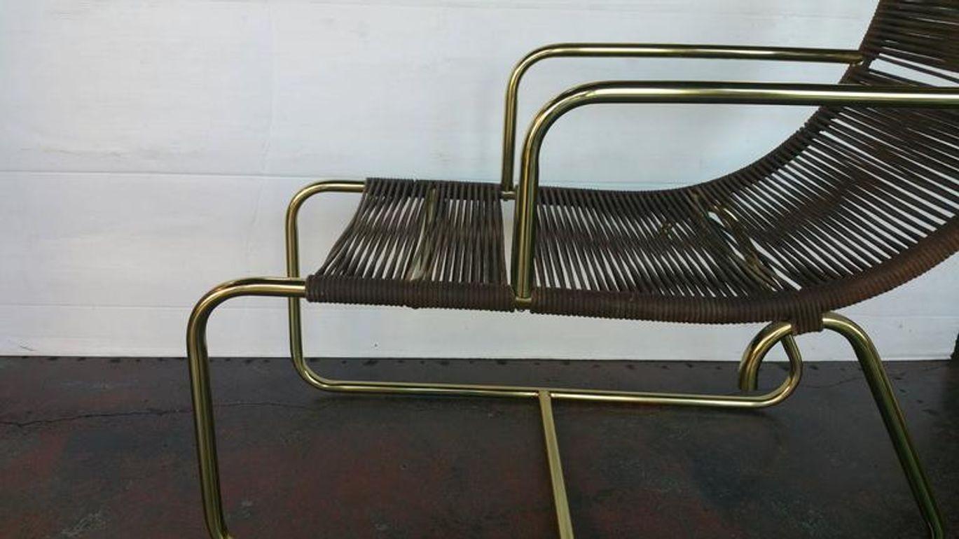 Paire de chaises traînes dans le style de Walter Lamb. États-Unis d'Amérique, années 1950. Bon état - En vente à Los Angeles, CA