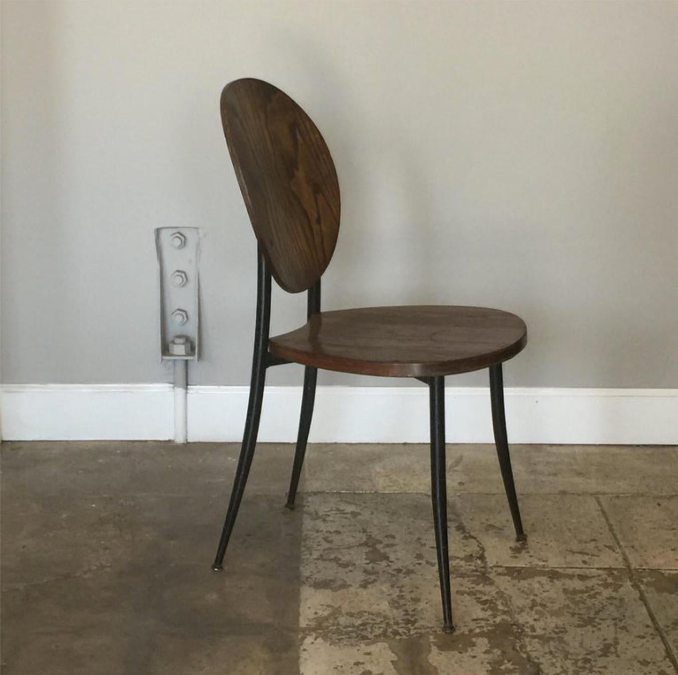 French Pair of Slender Side Chairs in the Style of Philippe Starck For Sale