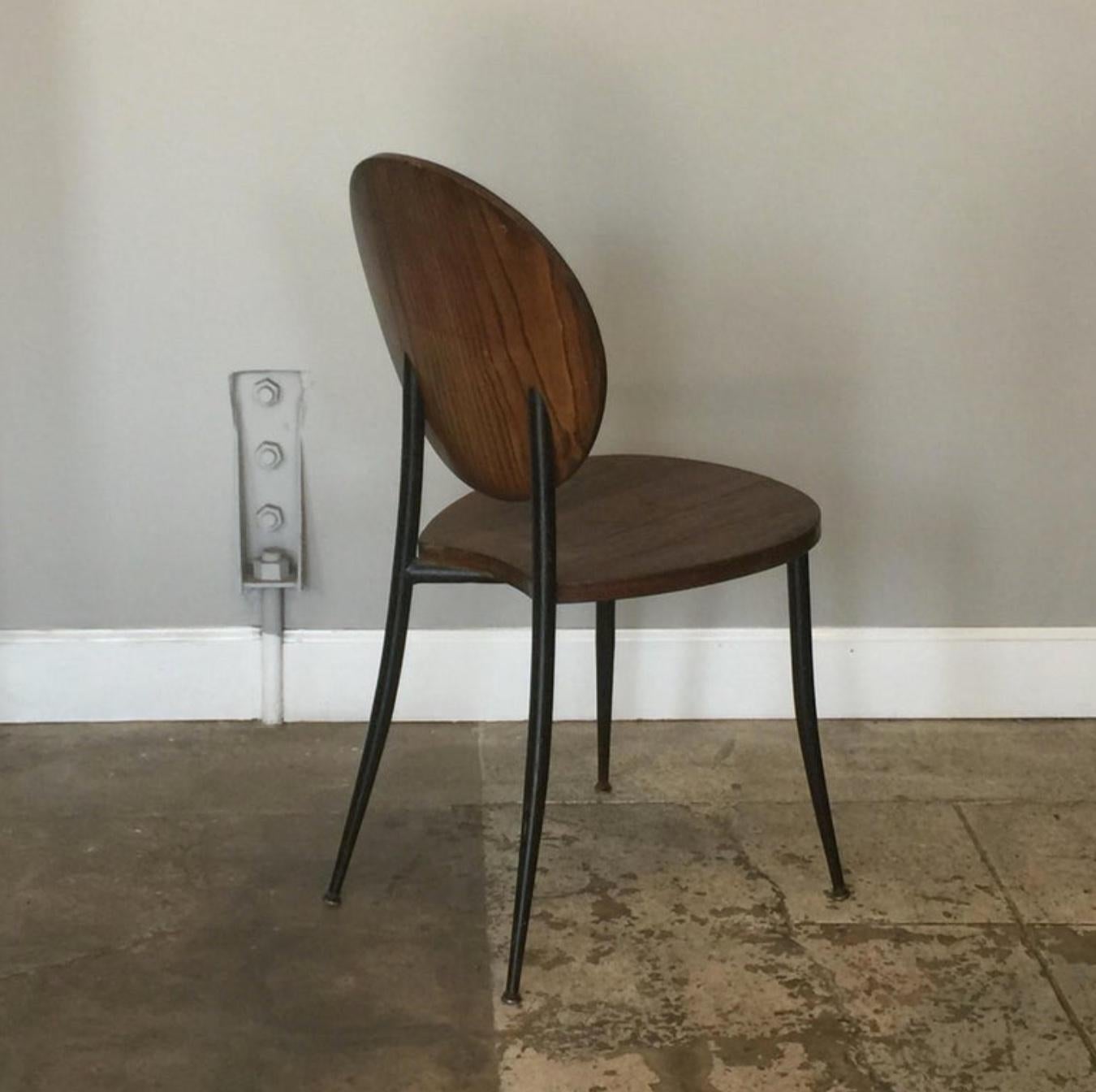 Painted Pair of Slender Side Chairs in the Style of Philippe Starck For Sale