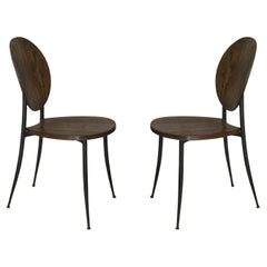 Pair of Slender Side Chairs in the Style of Philippe Starck
