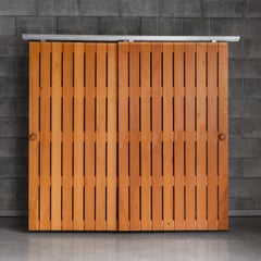 Pair of sliding doors by Charlotte Perriand, 1960s, decorative panels.