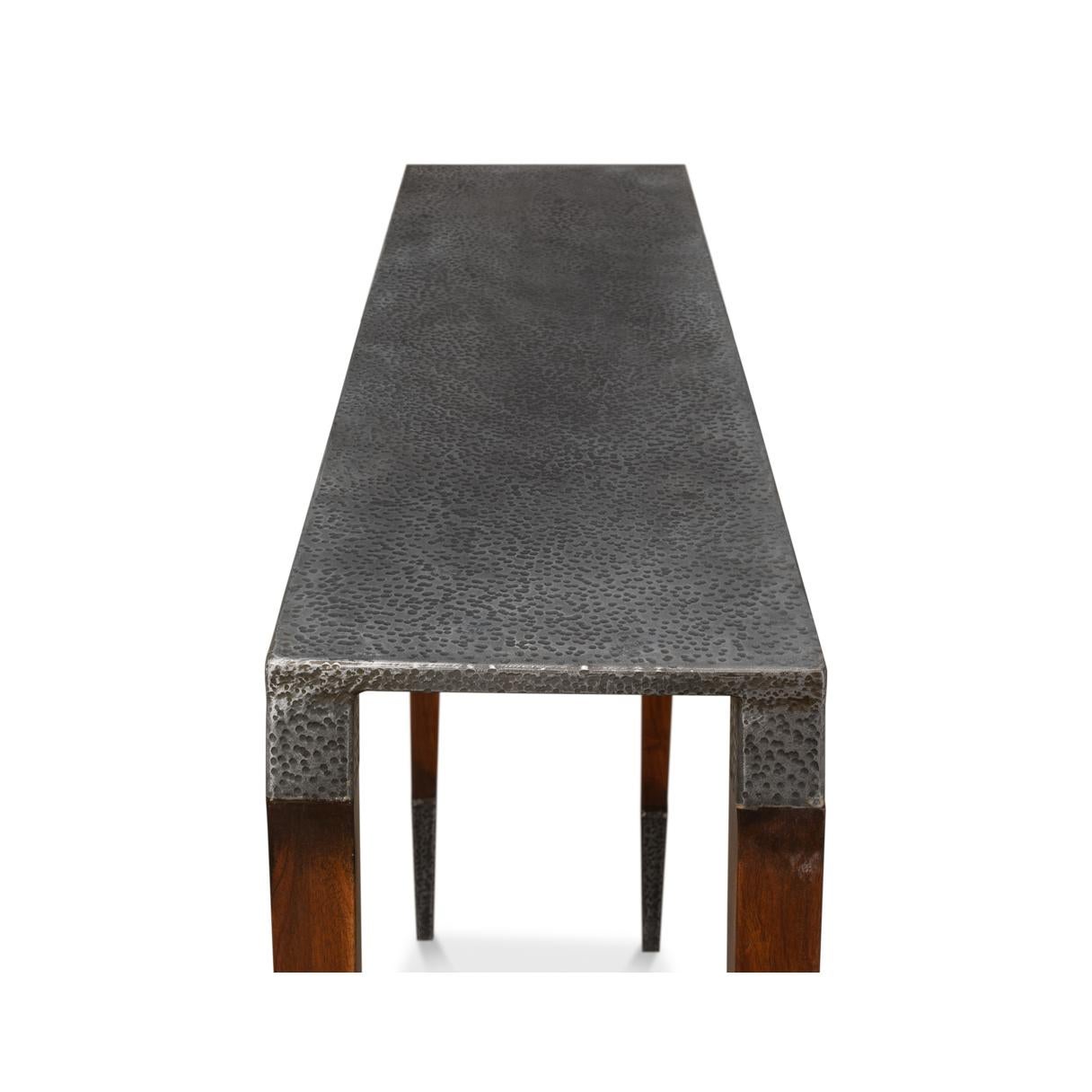 Paire de tables consoles étroites Art Déco en vente 3