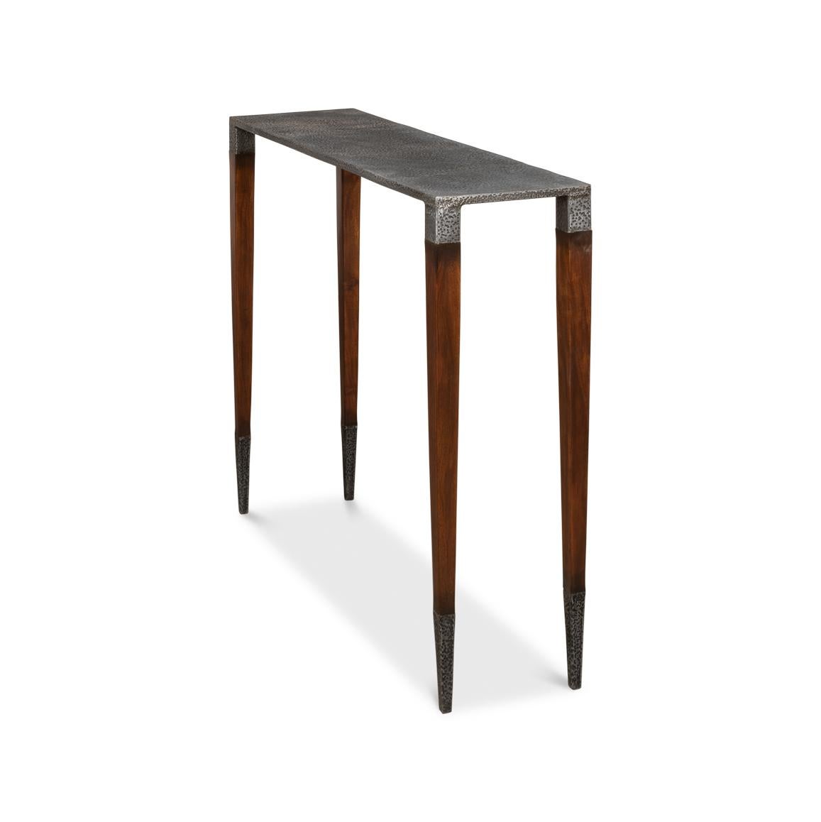 Paire de tables consoles étroites Art Déco en vente 5