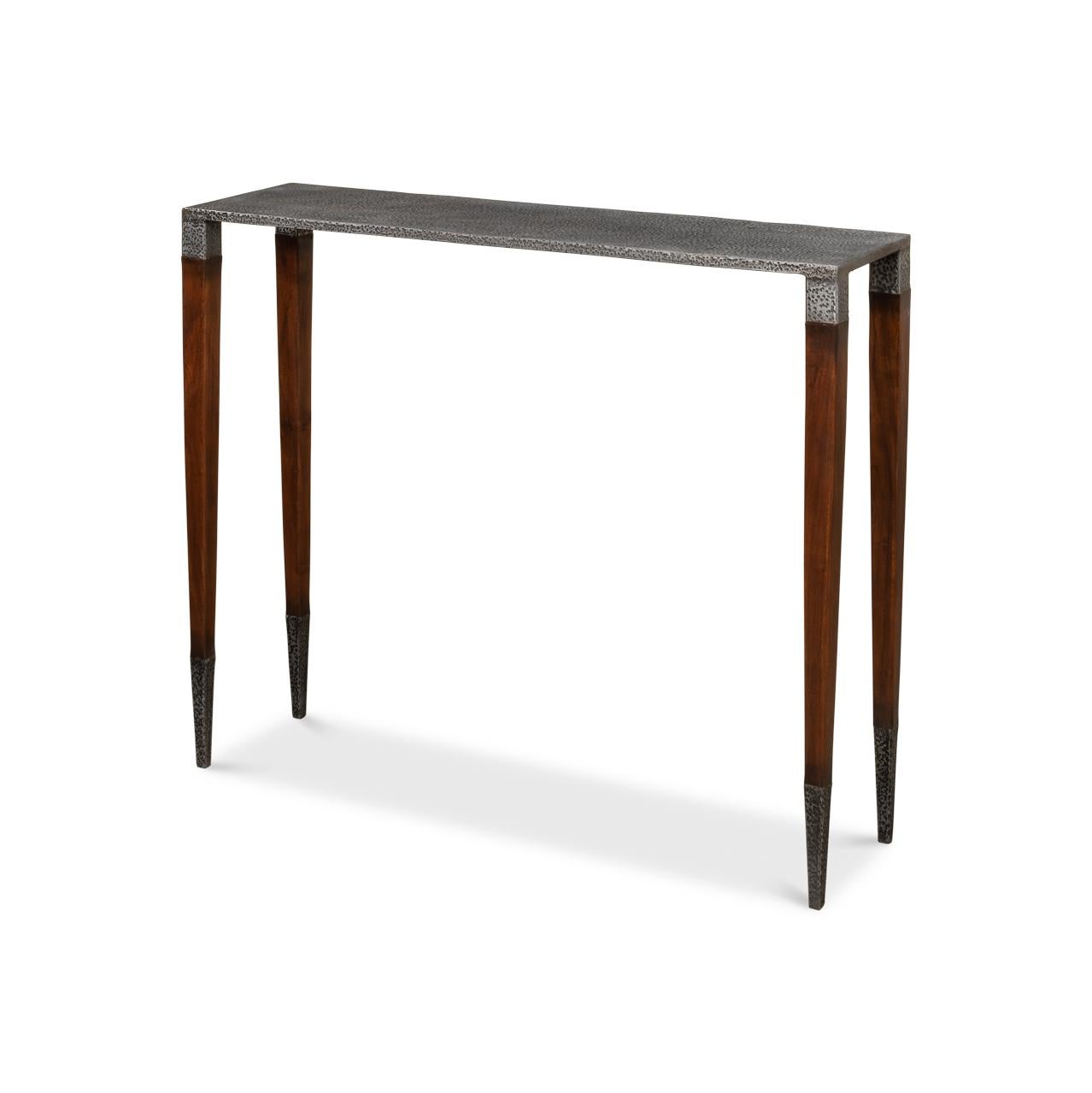 Paire de tables consoles étroites Art Déco en vente 7