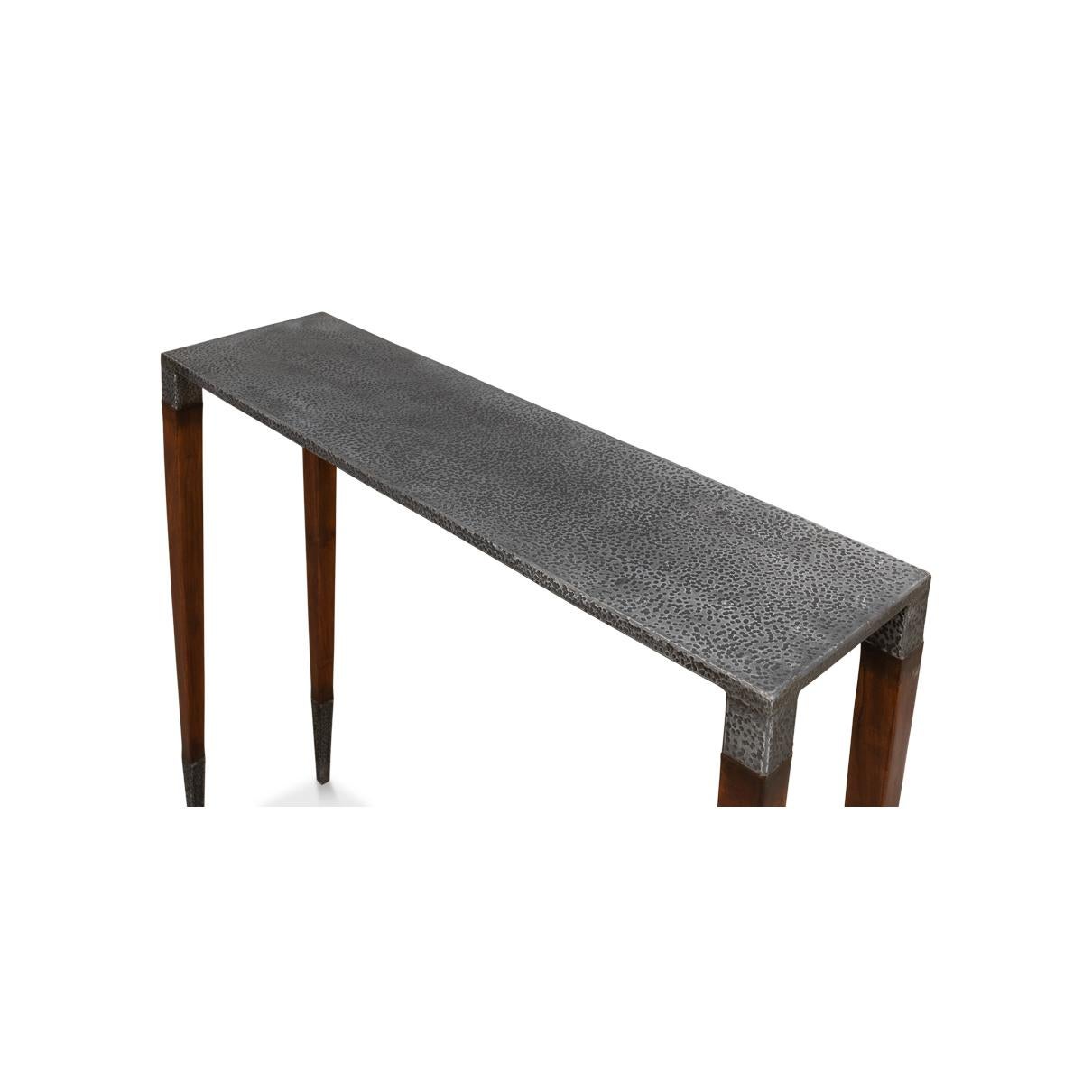 XXIe siècle et contemporain Paire de tables consoles étroites Art Déco en vente