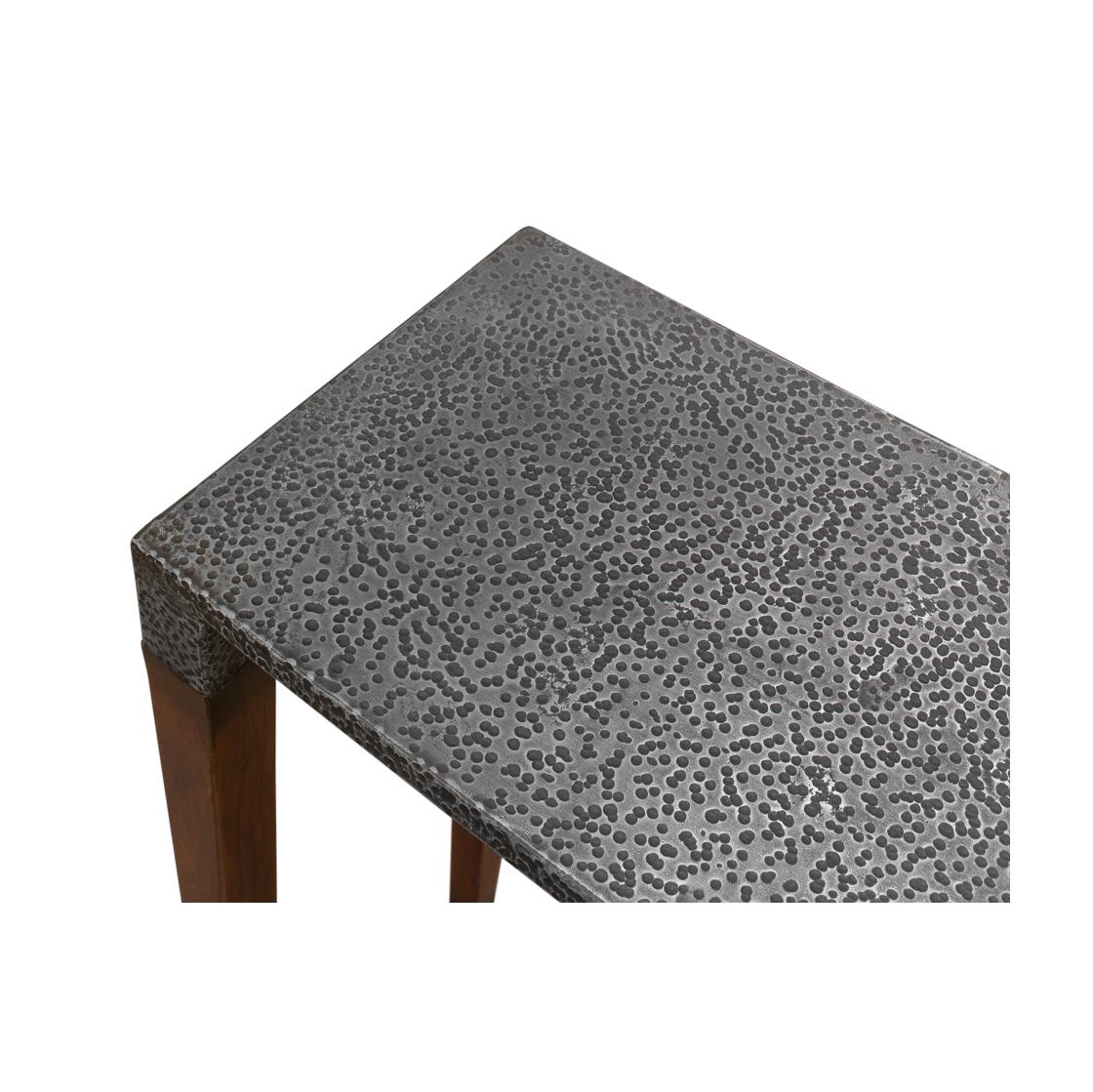 Fer forgé Paire de tables consoles étroites Art Déco en vente