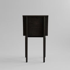 Coppia di sedie da pranzo Slim in Coffee Black Oak Design Contemporary