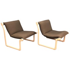 Pair of Sling Lounge Chairs by Hannah & Morrison for Knoll International