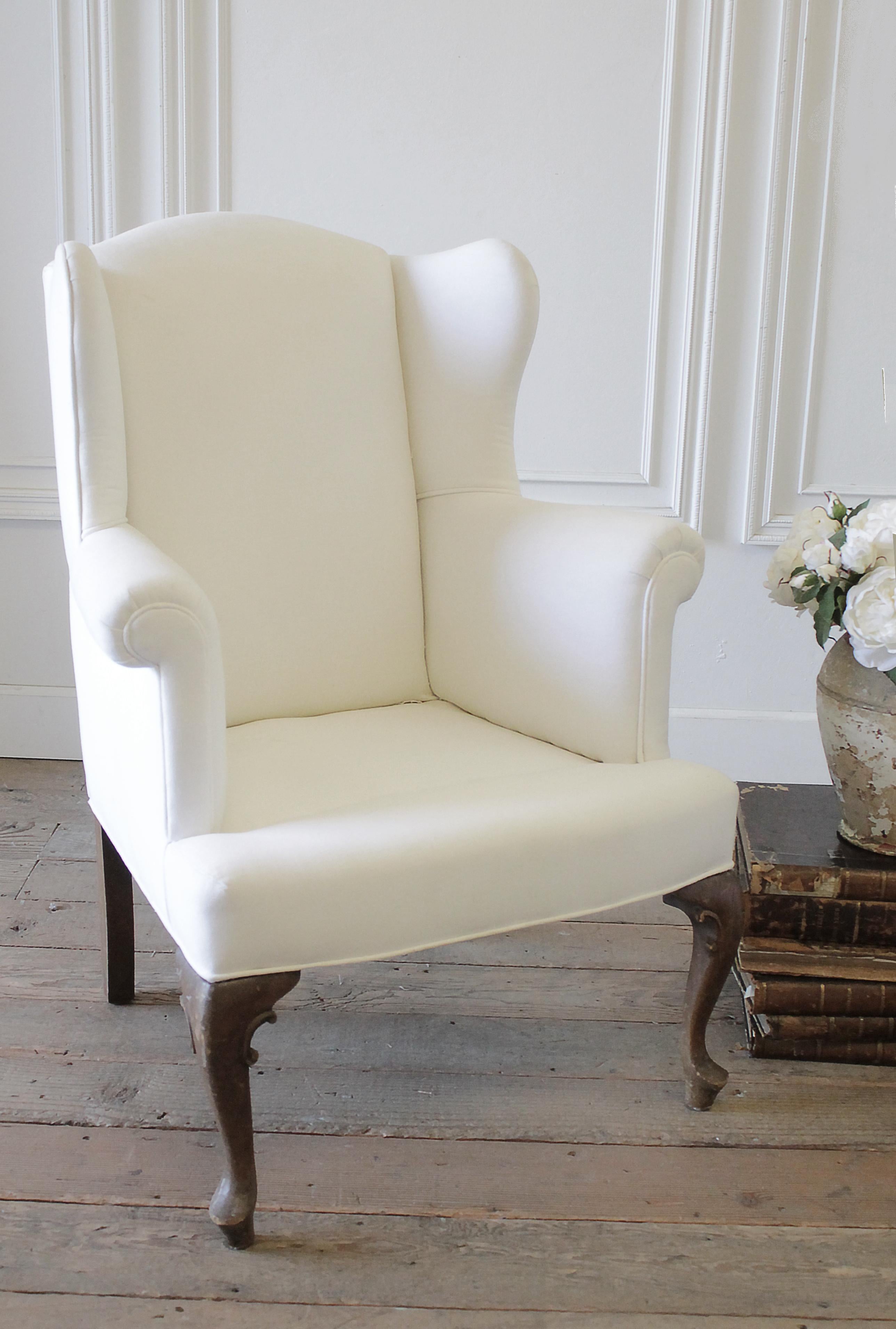 wingback chair with skirt