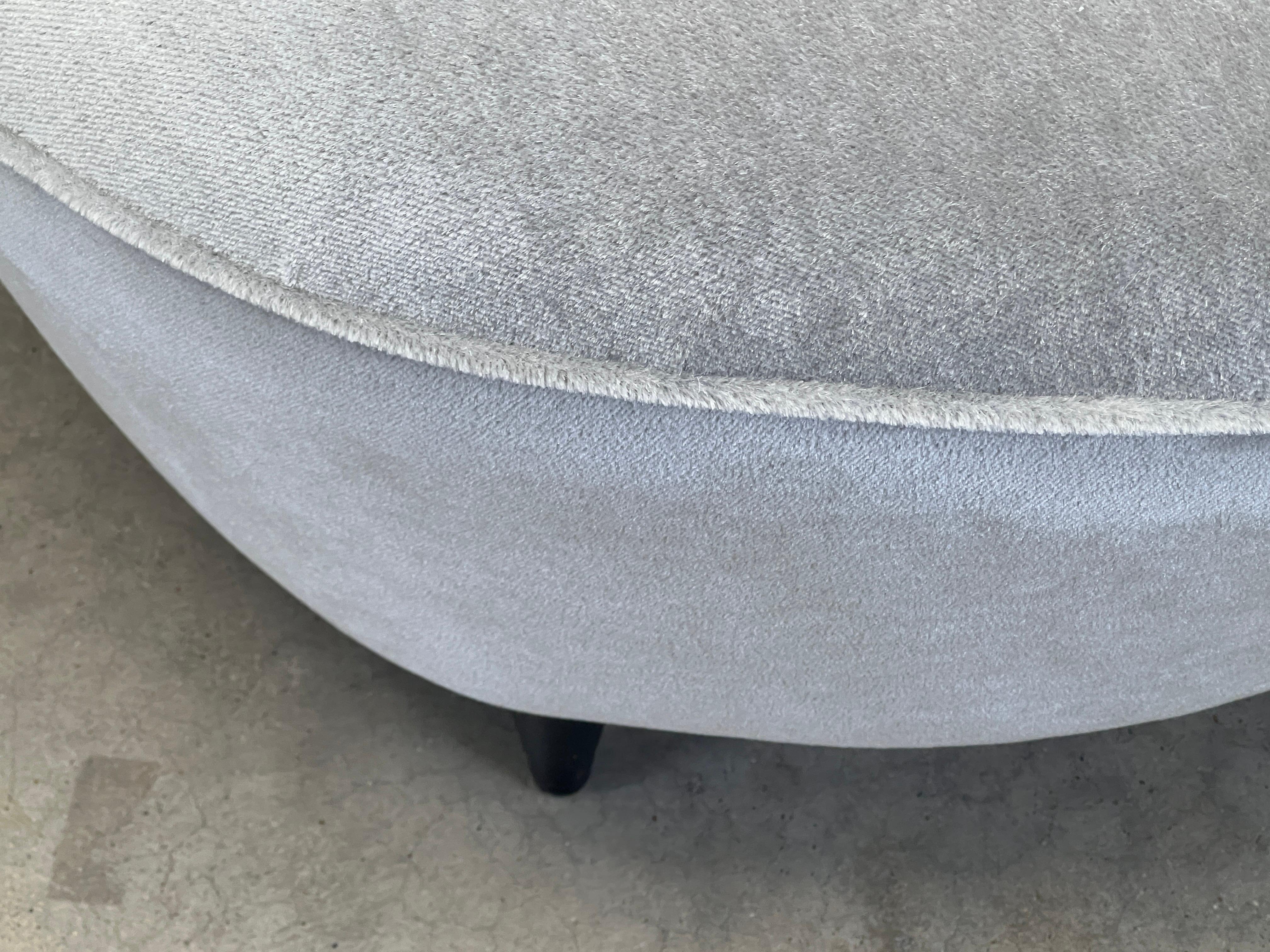 Mohair Pair of Slipper Chairs attributed to Gilbert Rohde For Sale