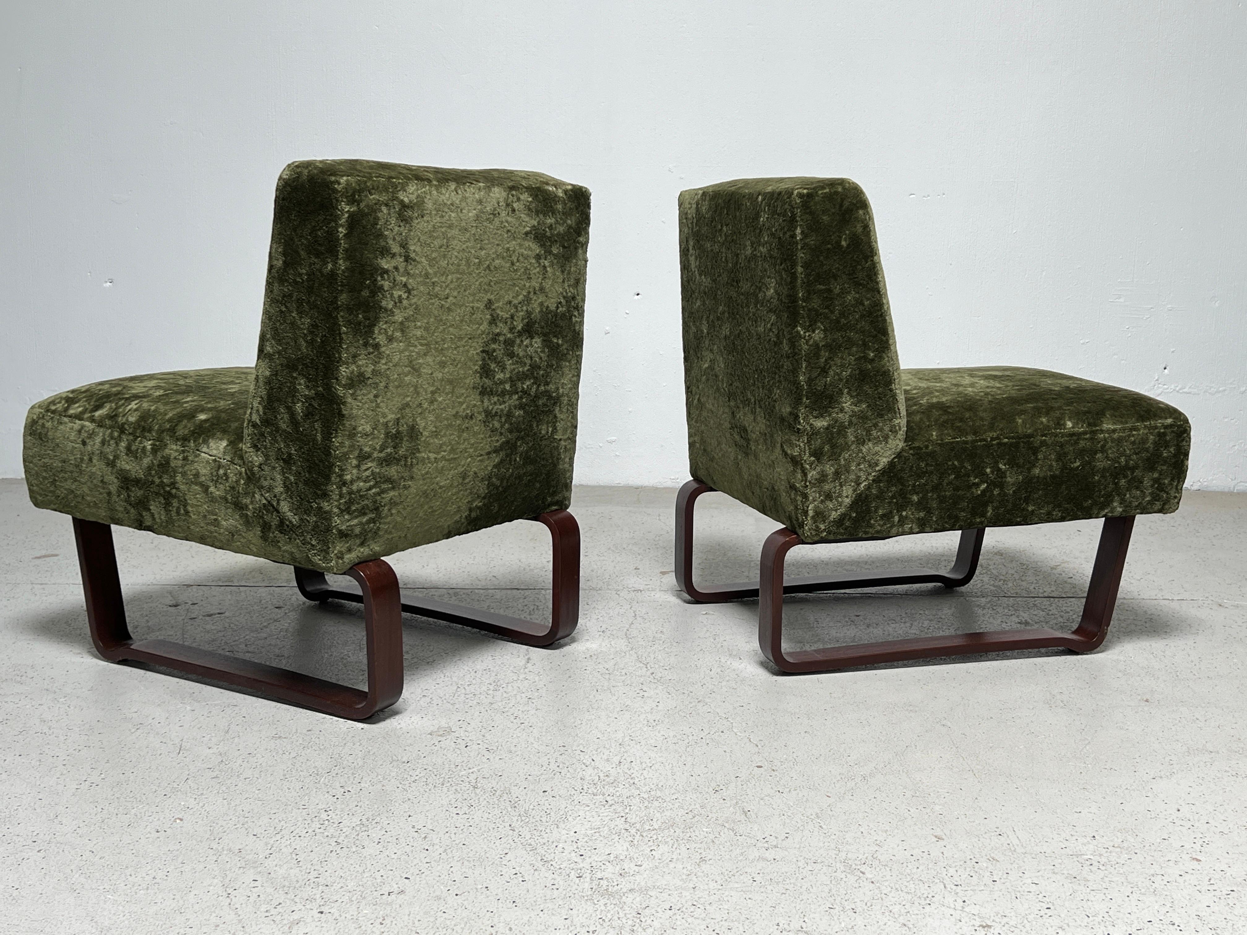 Pair of Slipper Chairs by Edward Wormley for Dunbar 5