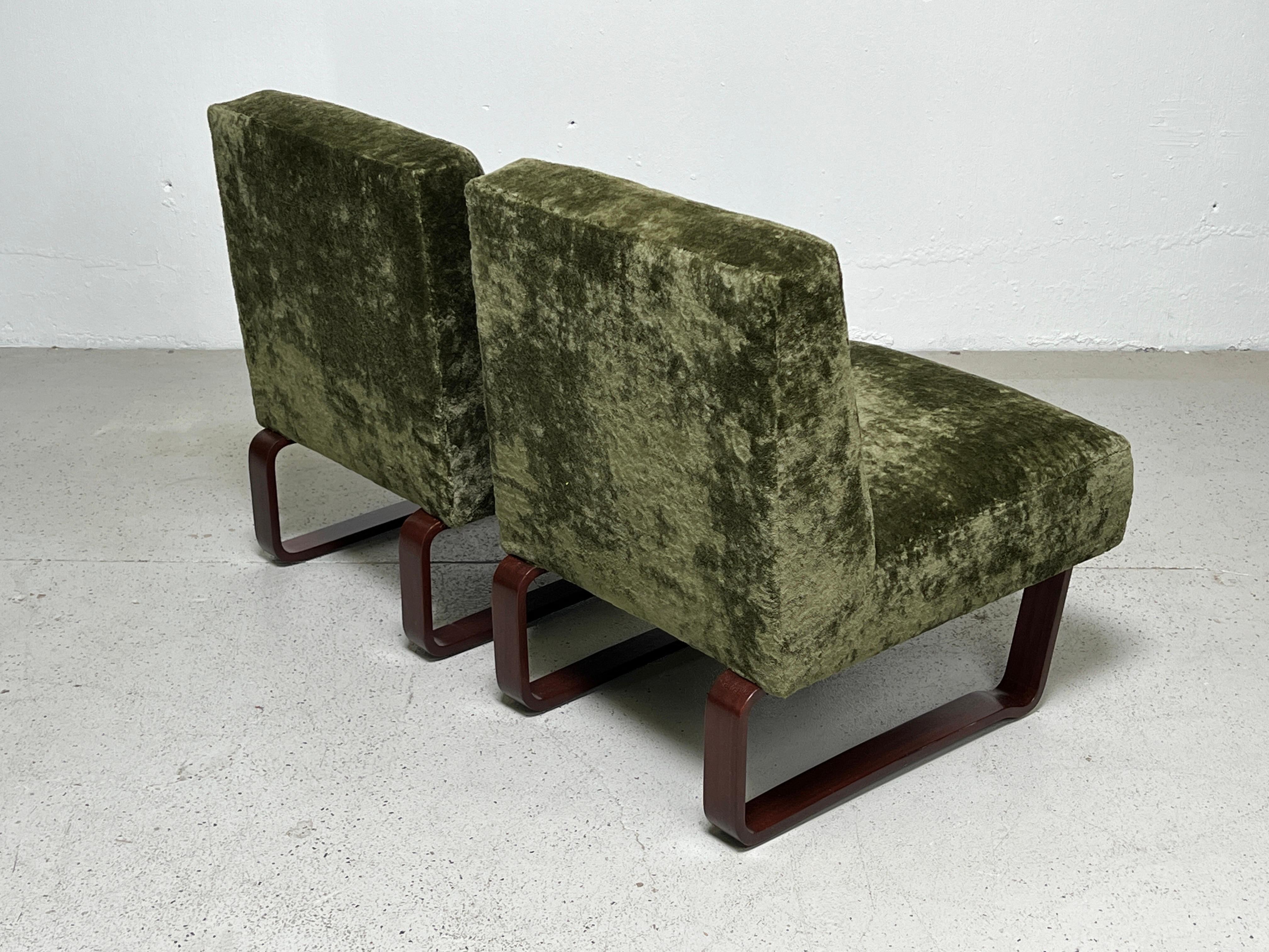 Pair of Slipper Chairs by Edward Wormley for Dunbar 6