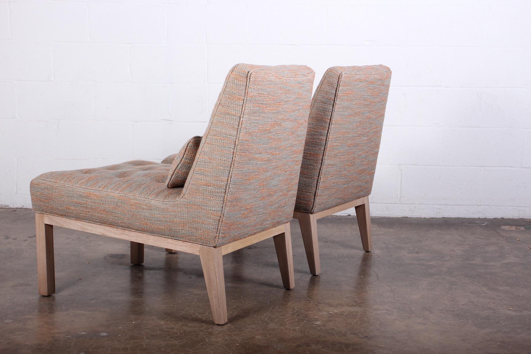 Pair of Slipper Chairs by Edward Wormley for Dunbar 7