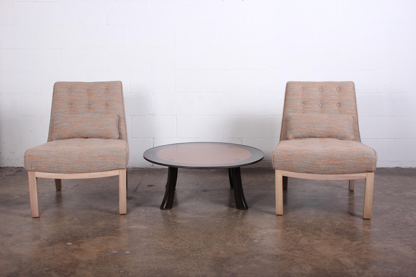 Pair of Slipper Chairs by Edward Wormley for Dunbar 8
