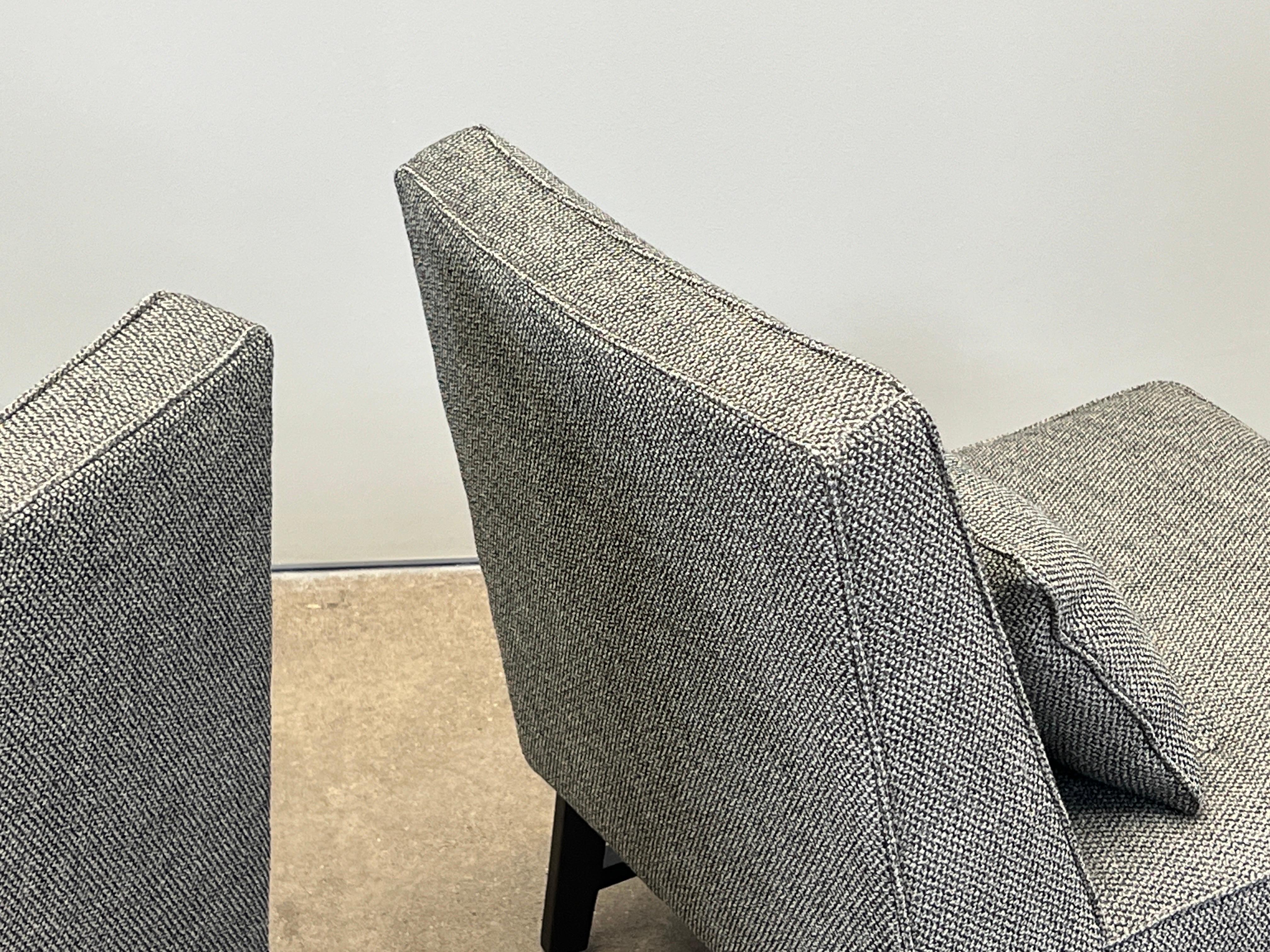 Paire de chaises pantoufles par Edward Wormley pour Dunbar en vente 10