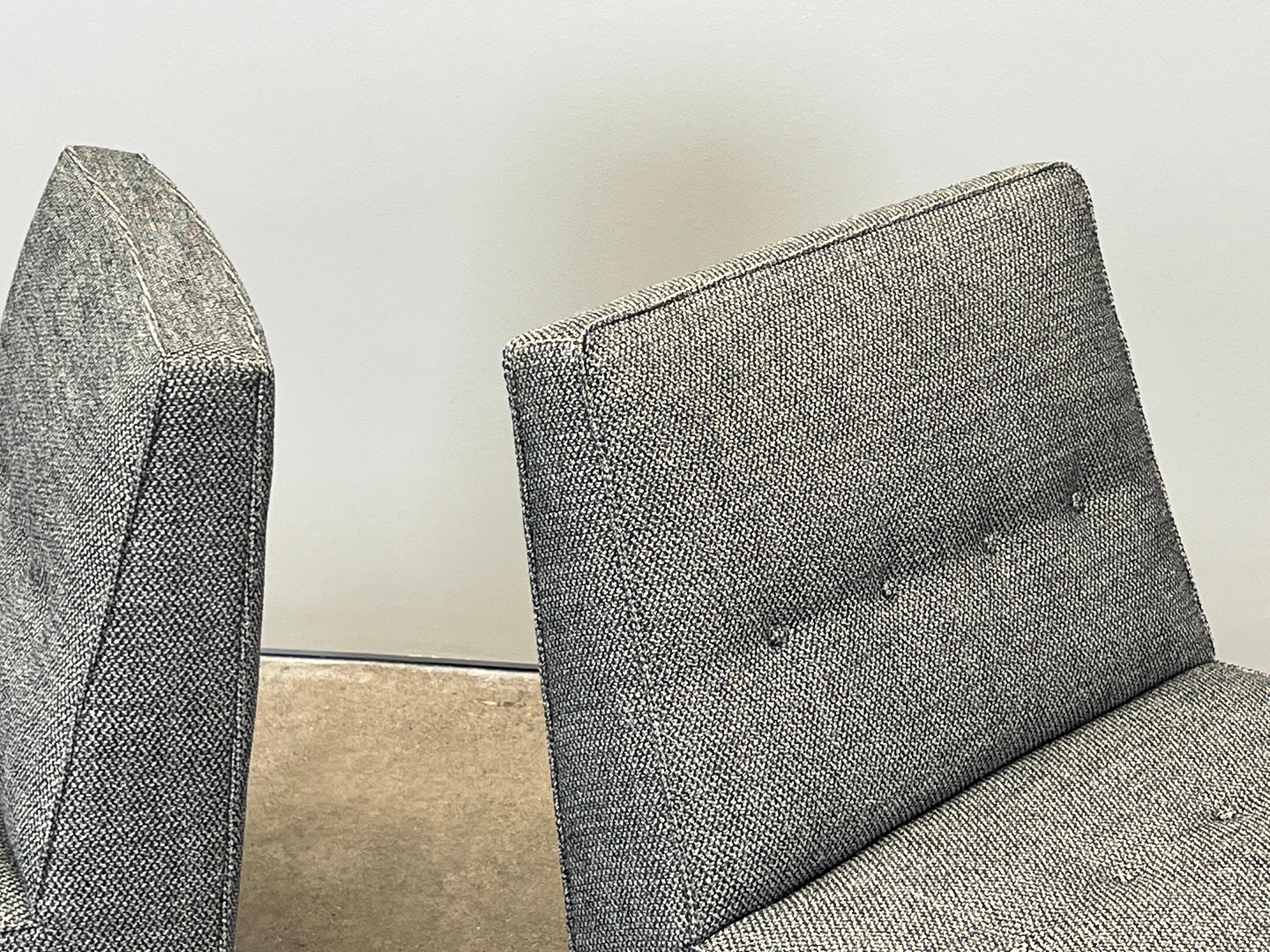 Milieu du XXe siècle Paire de chaises pantoufles par Edward Wormley pour Dunbar en vente