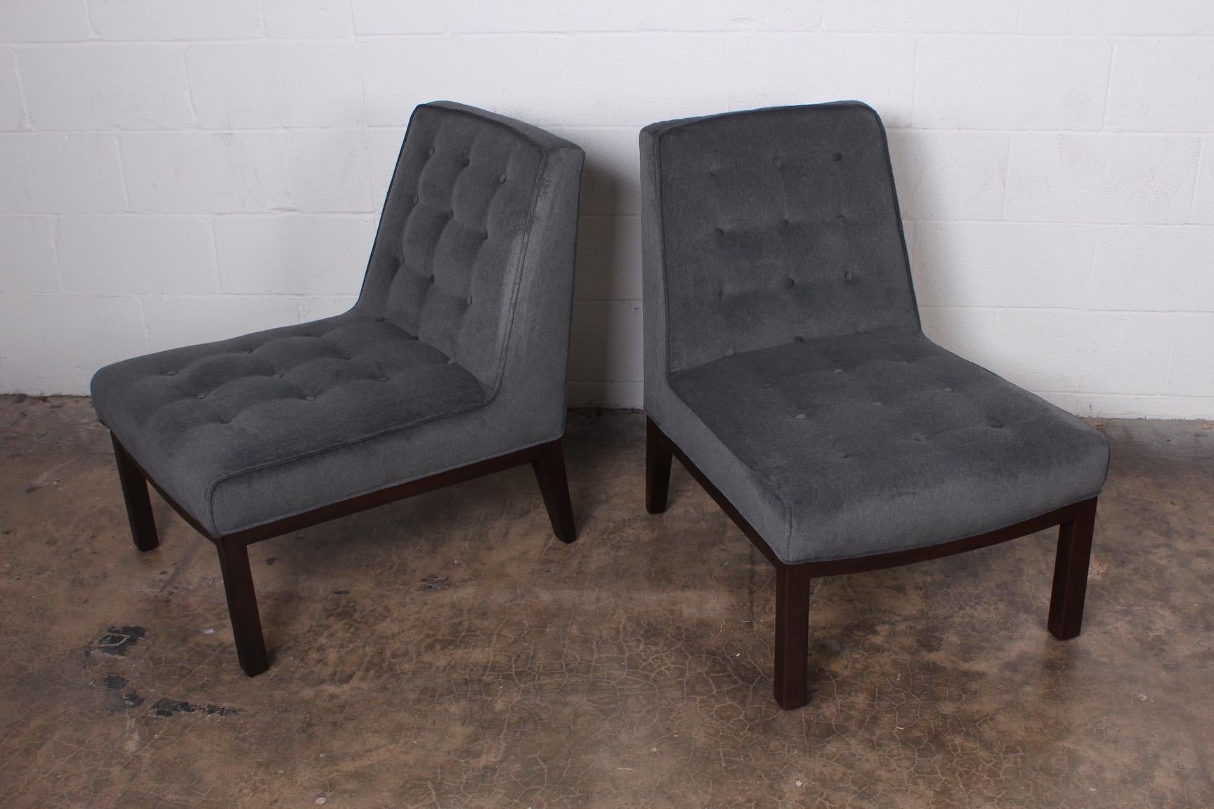 Pair of Slipper Chairs by Edward Wormley for Dunbar 1