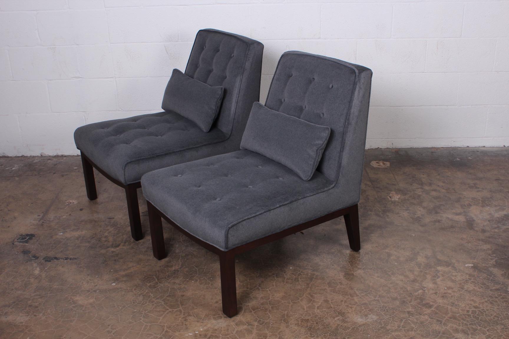 Pair of Slipper Chairs by Edward Wormley for Dunbar 2