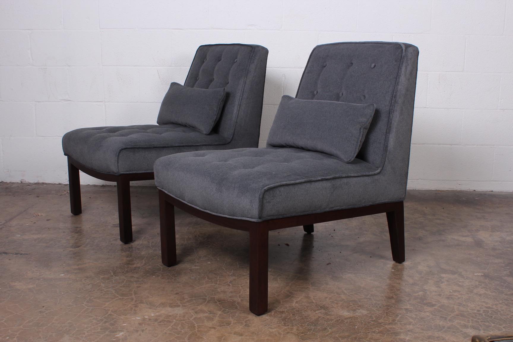Pair of Slipper Chairs by Edward Wormley for Dunbar 3