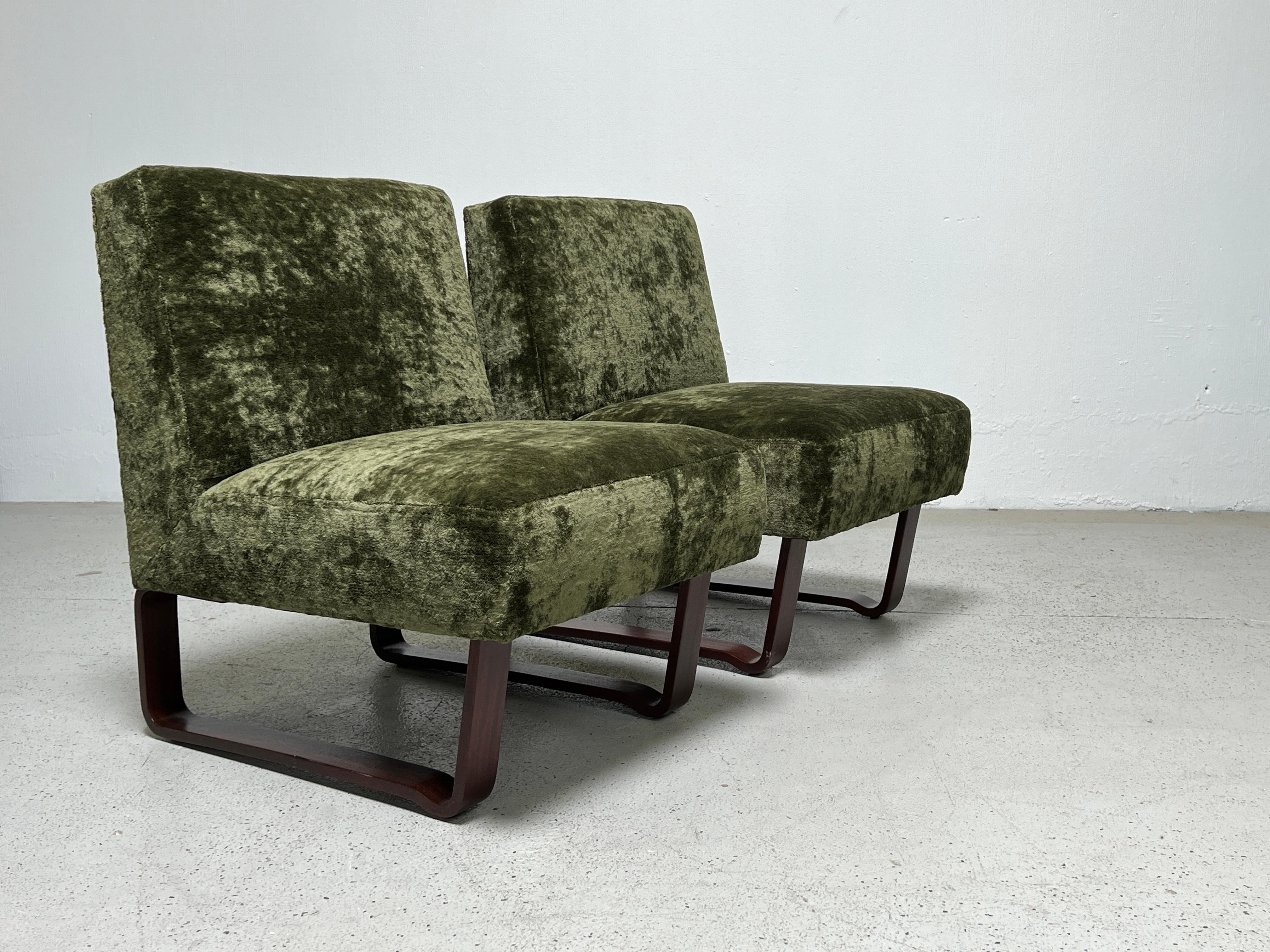 Pair of Slipper Chairs by Edward Wormley for Dunbar 2