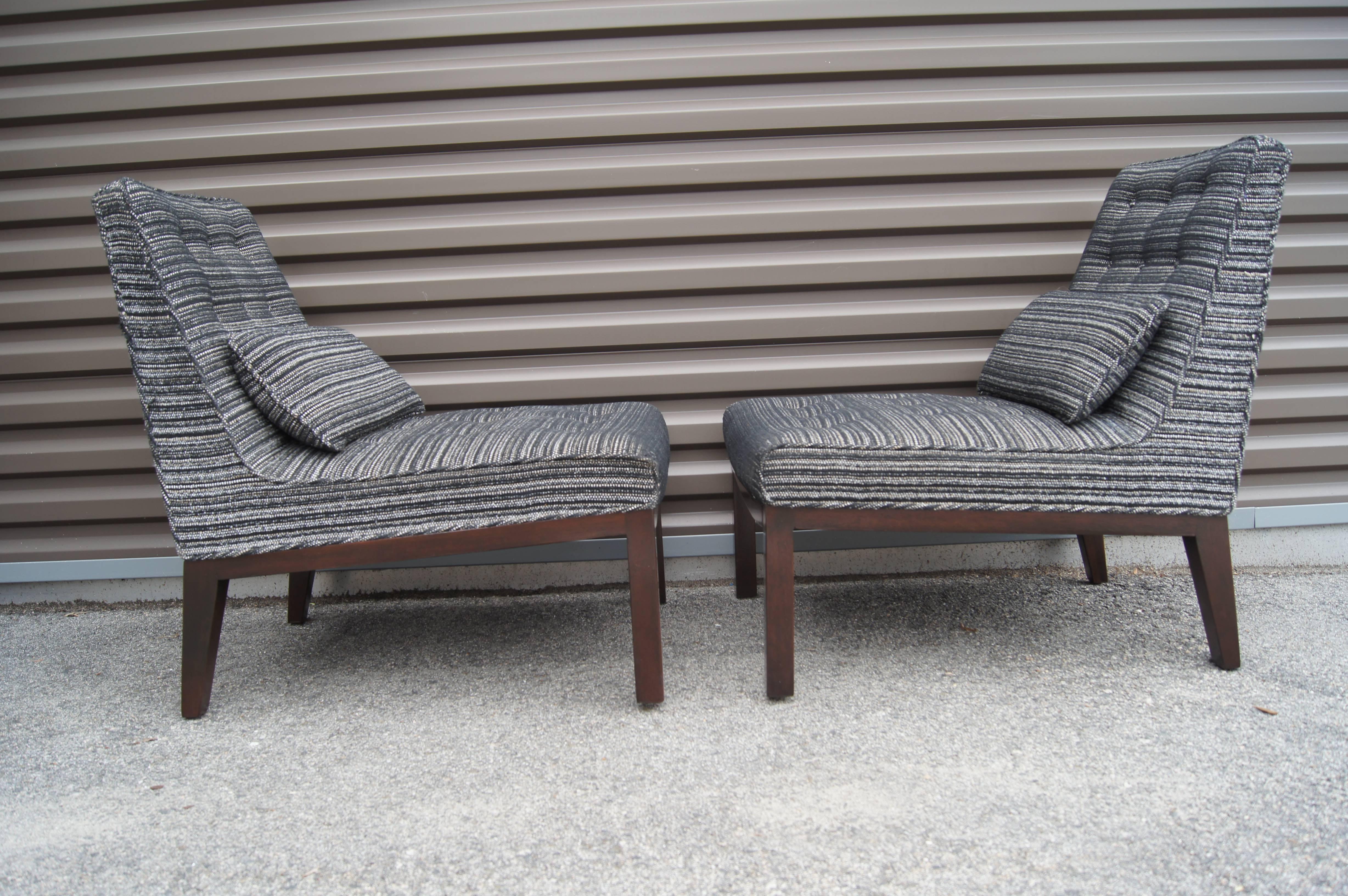 Pair of Slipper Chairs by Edward Wormley for Dunbar 1