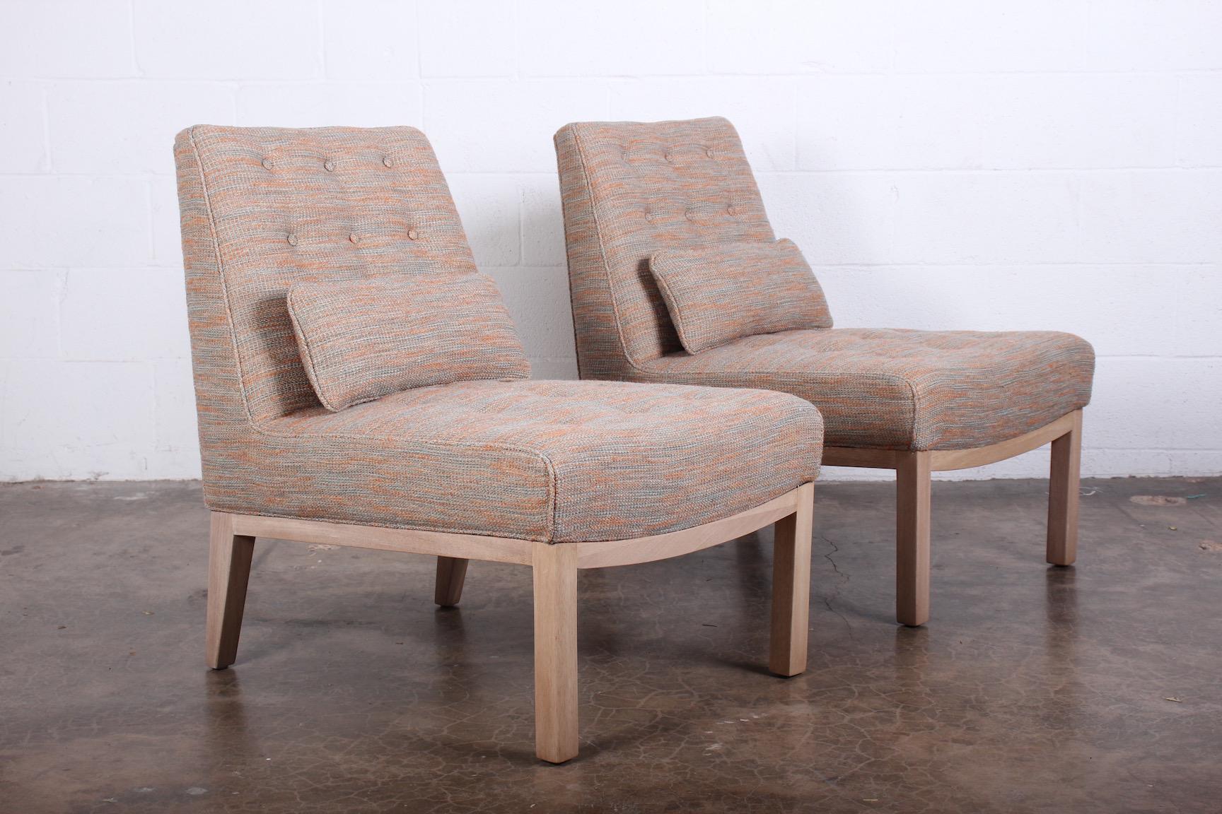 Pair of Slipper Chairs by Edward Wormley for Dunbar 3