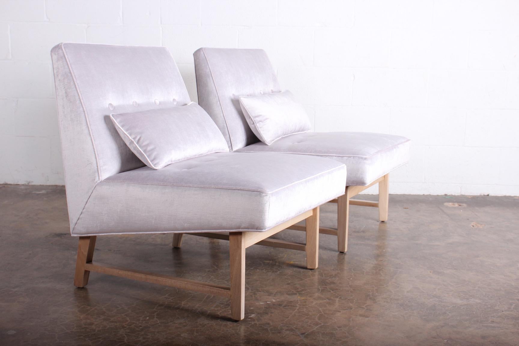 Pair of Slipper Chairs by Edward Wormley for Dunbar 3