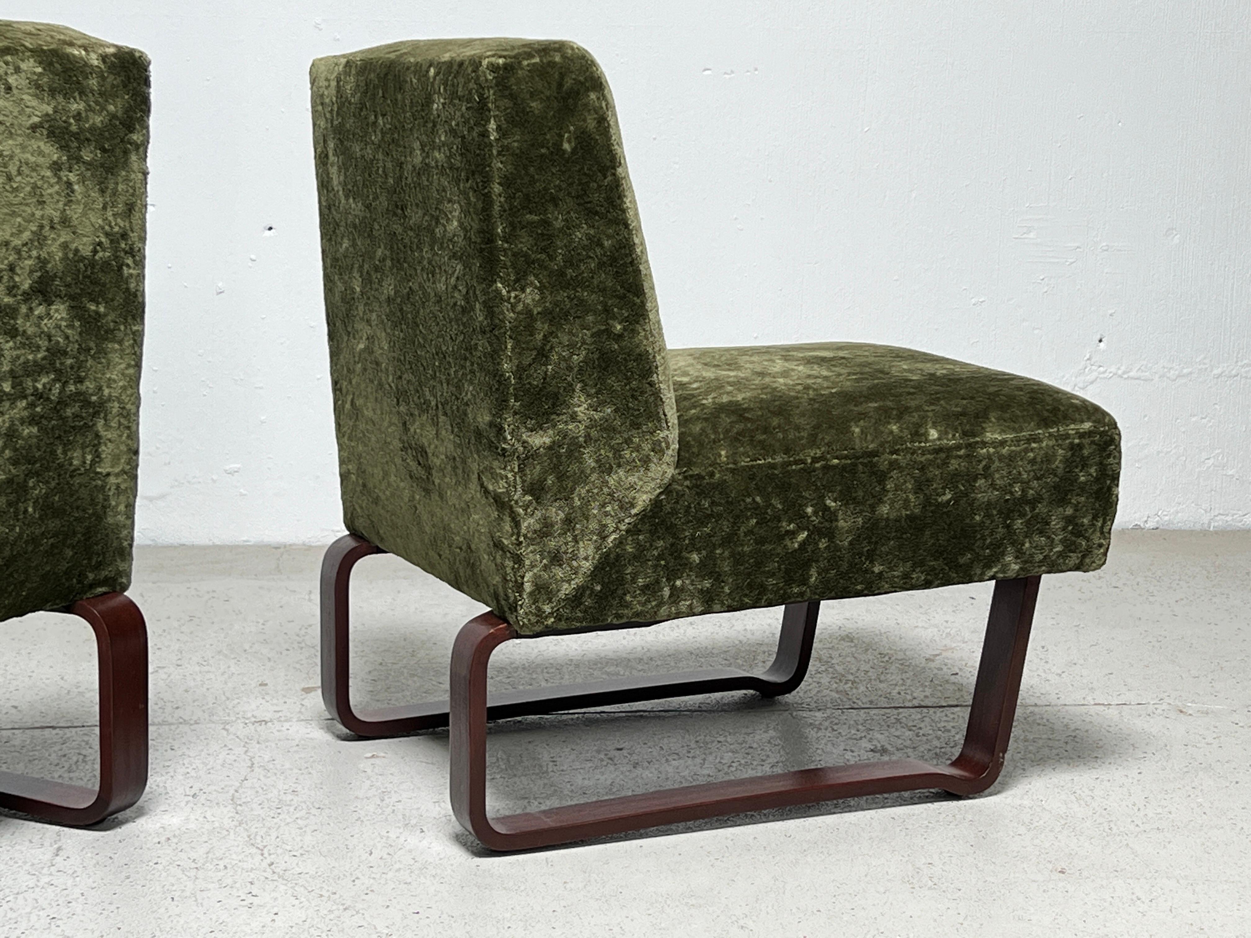 Pair of Slipper Chairs by Edward Wormley for Dunbar 3