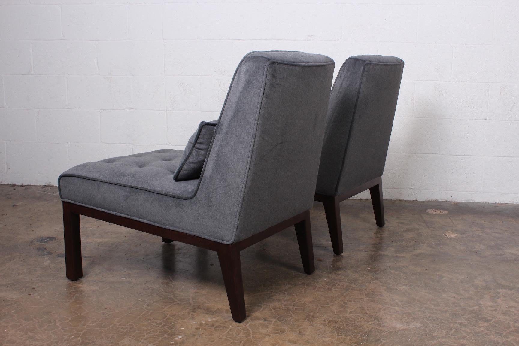 Pair of Slipper Chairs by Edward Wormley for Dunbar 5