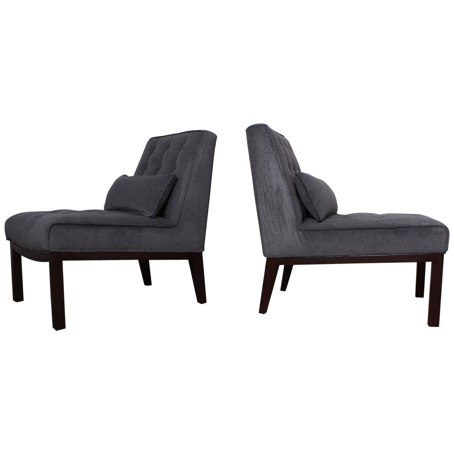 Pair of Slipper Chairs by Edward Wormley for Dunbar