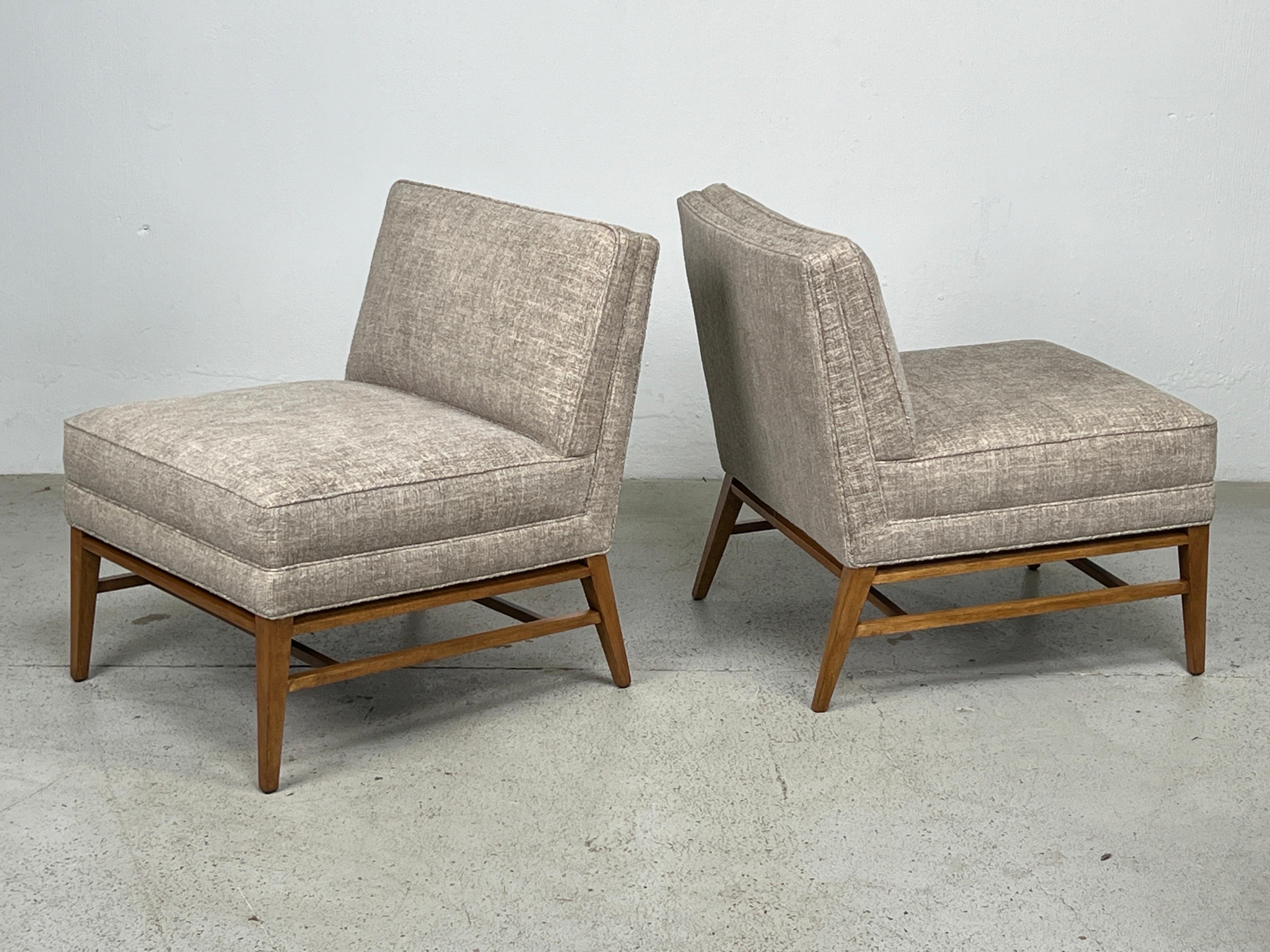 Mid-20th Century Pair of Slipper Chairs by Paul McCobb  For Sale