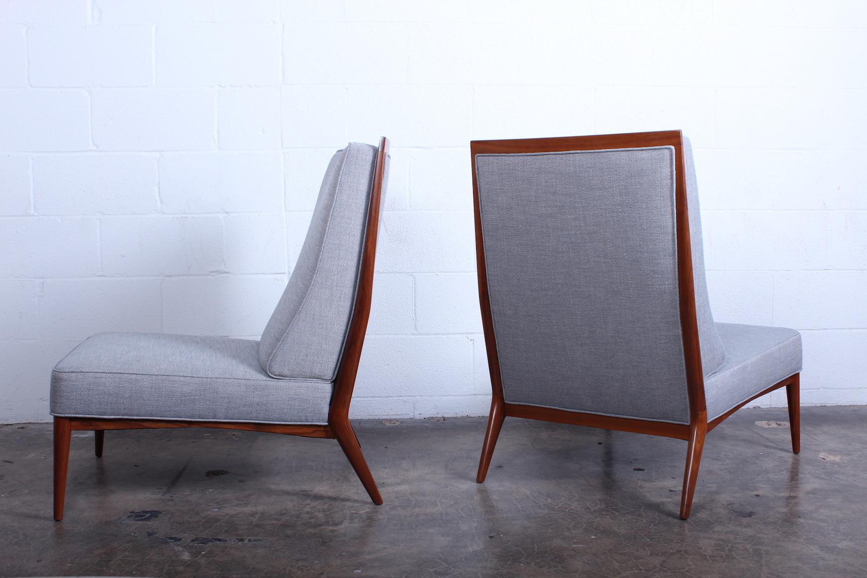 Mid-20th Century Pair of Slipper Chairs by Paul McCobb