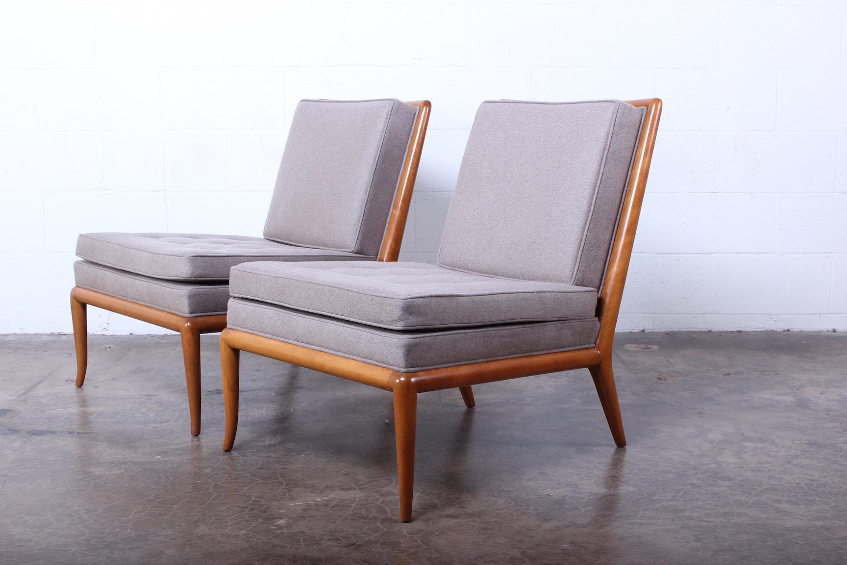 Pair of Slipper Chairs by T.H. Robsjohn-Gibbings 2