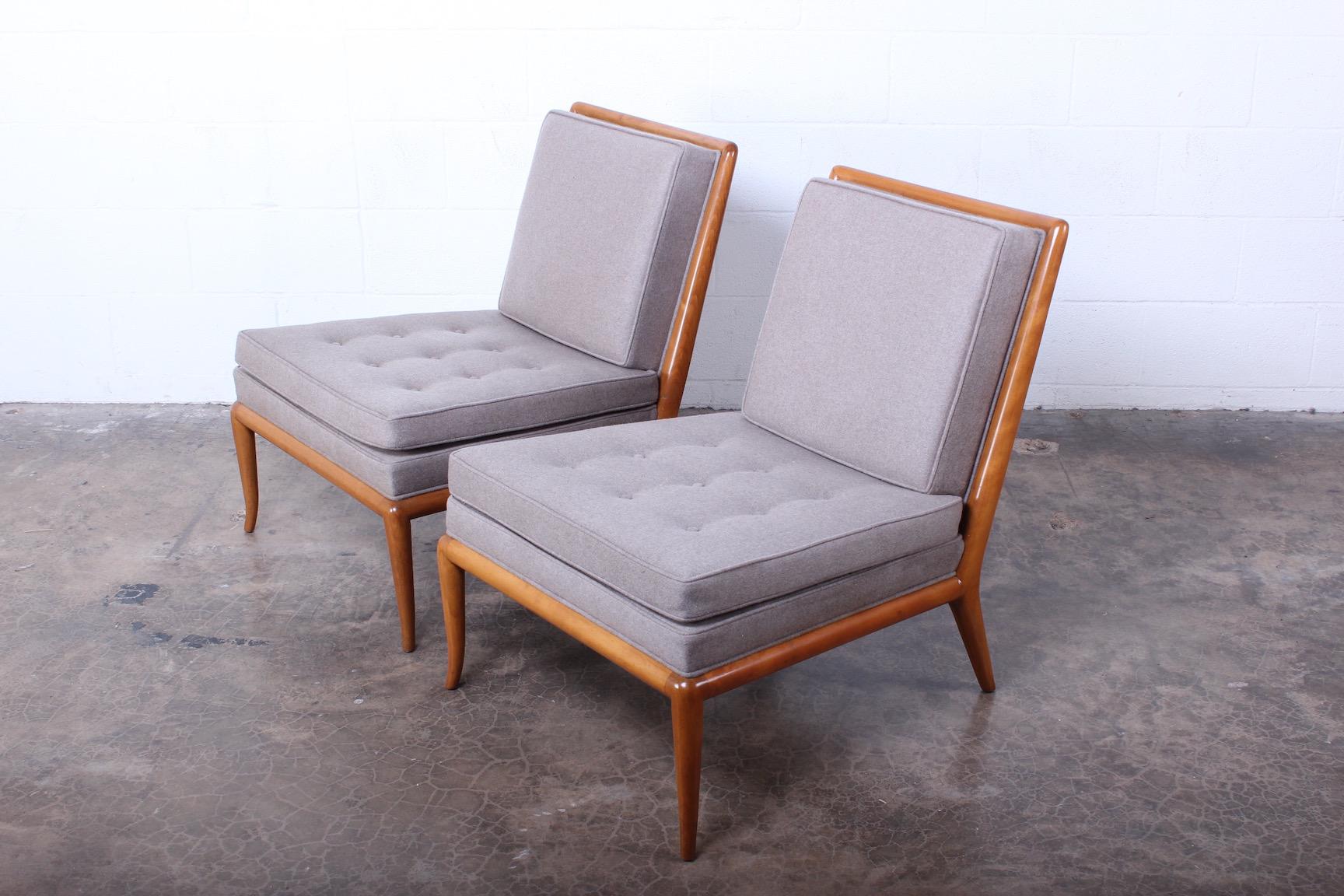 Pair of Slipper Chairs by T.H. Robsjohn-Gibbings 3