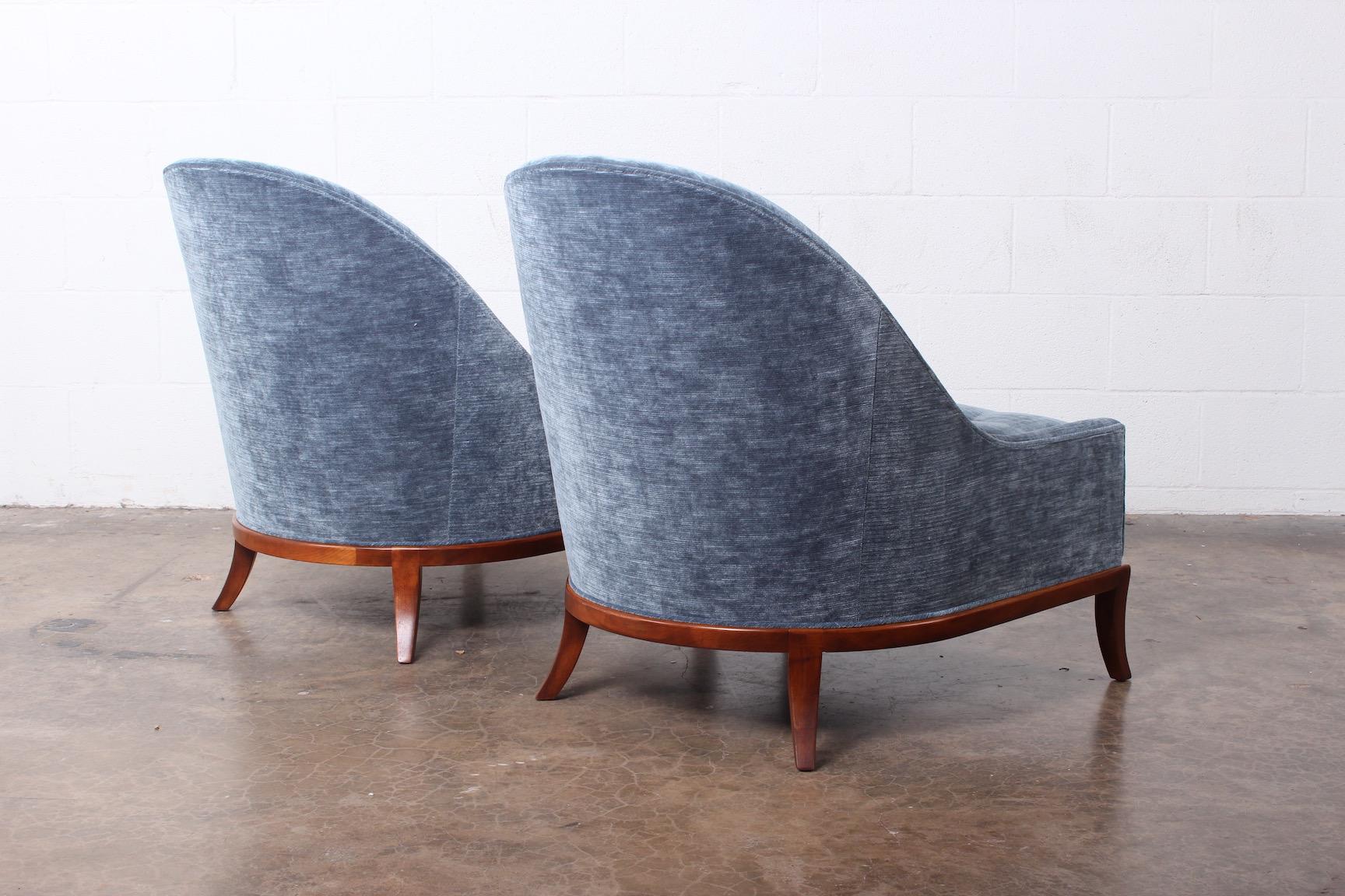 Pair of Slipper Chairs by T.H. Robsjohn-Gibbings for Widdicomb 6
