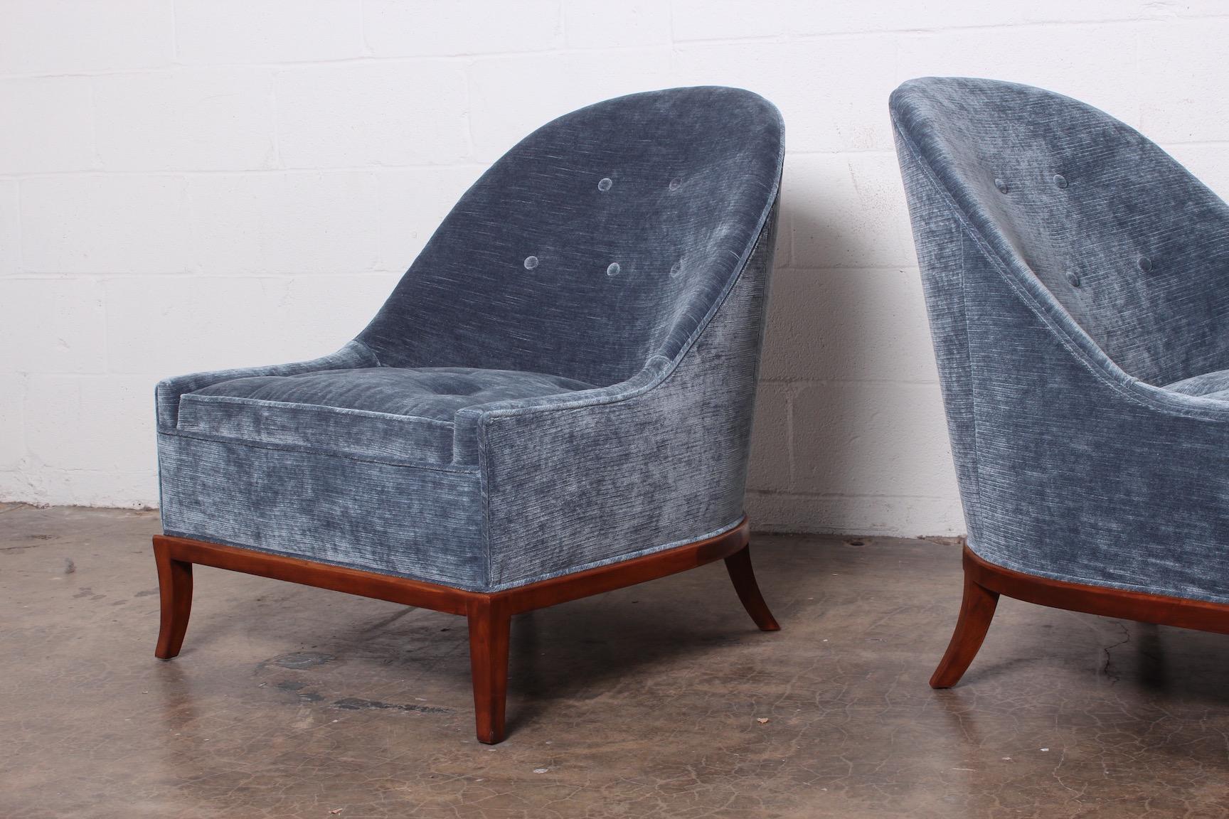 Pair of Slipper Chairs by T.H. Robsjohn-Gibbings for Widdicomb 2