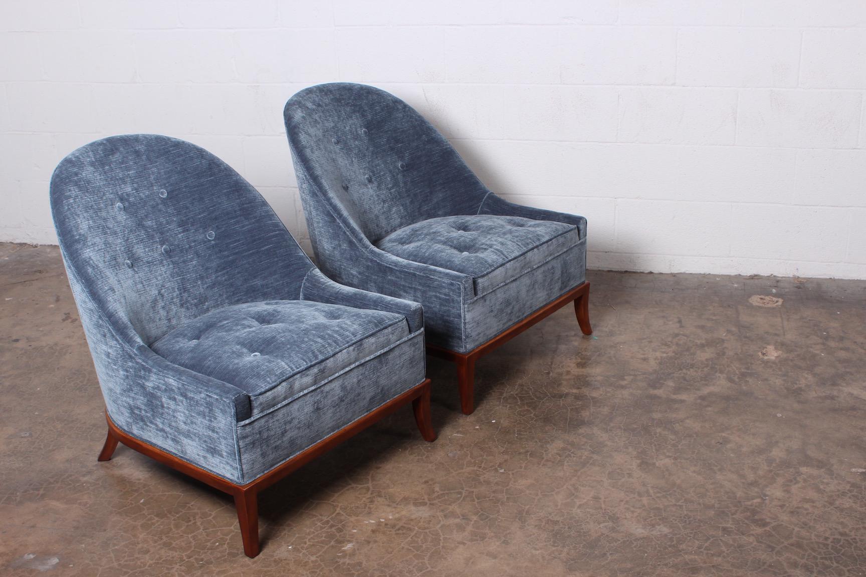 Pair of Slipper Chairs by T.H. Robsjohn-Gibbings for Widdicomb 4